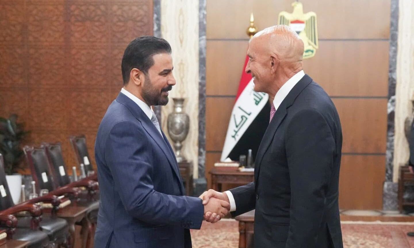 Iraqi Prime Minister Ali Faleh al-Zaidi meets with U.S. Special Presidential Envoy to Iraq Tom Barrack. Photo: Iraqi PM Media Office

