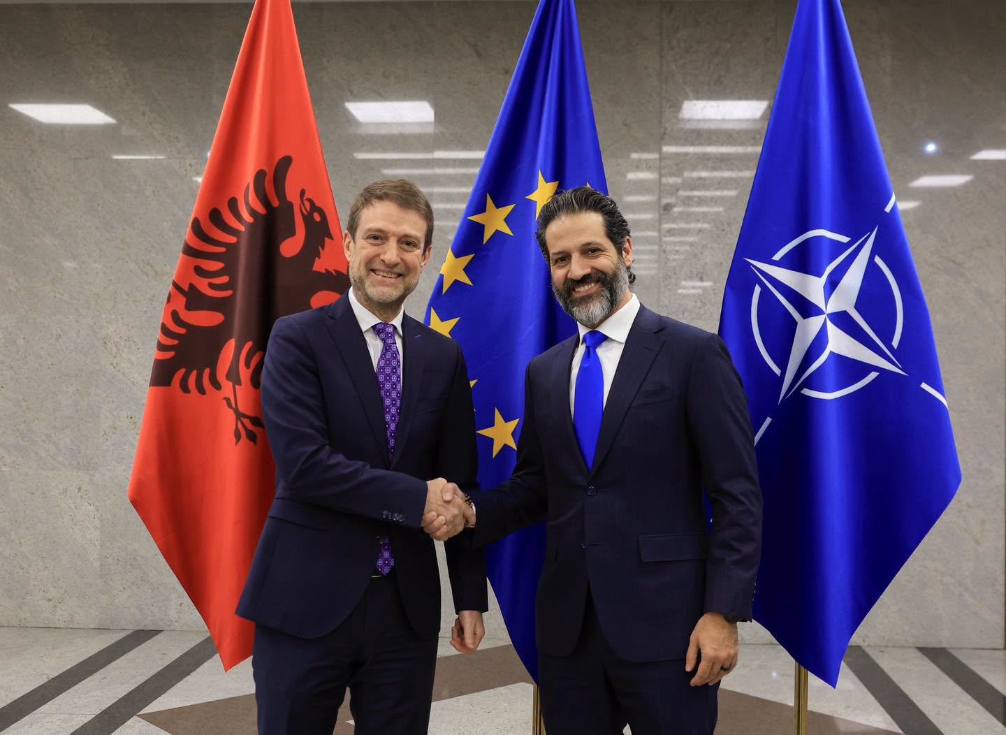 Qubad Talabani, Caretaker Deputy Prime Minister of the Kurdistan Regional Government (KRG), met with the Albanian Minister for Europe and Foreign Affairs and the Minister of Infrastructure and Energy in Albania on July 6, 2026


