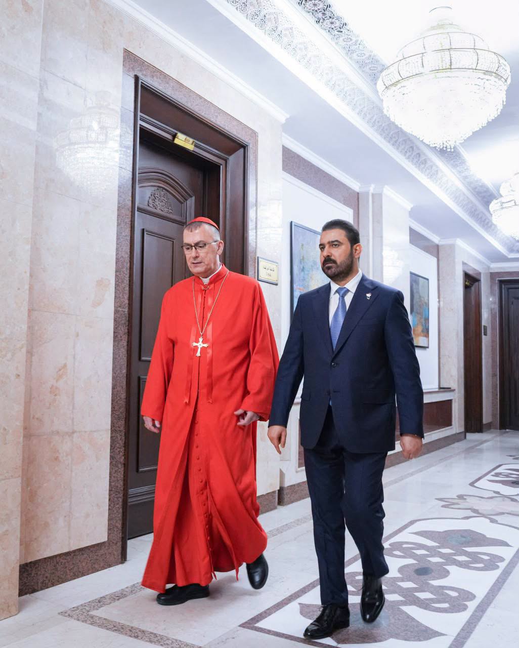 Iraqi Prime Minister Ali Faleh Al-Zaidi meets with Chaldean Patriarch Mar Paulos III Nona in Baghdad on July 11, 2026. (Photo: Iraqi PM Media Office)






