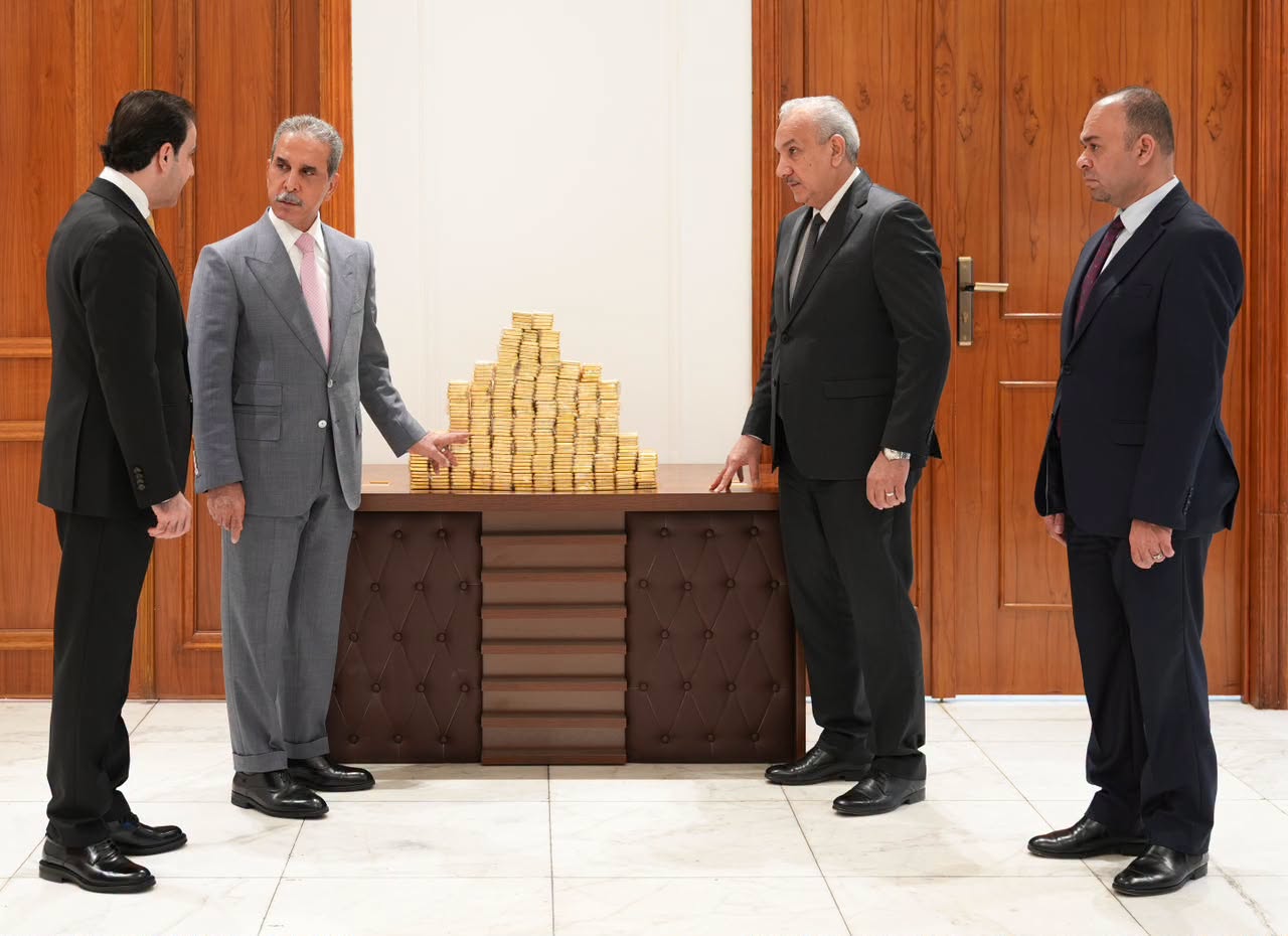 Judge Dr. Faiq Zidan, President of the Supreme Judicial Council, was pictured alongside the confiscated assets on July 13, 2026, as he directly supervised the formal handover of 375 kilograms of seized gold to the Central Bank of Iraq. Judicial Council, directly supervised the formal handover of the 375 kilograms of seized gold to the Central Bank of Iraq. 
