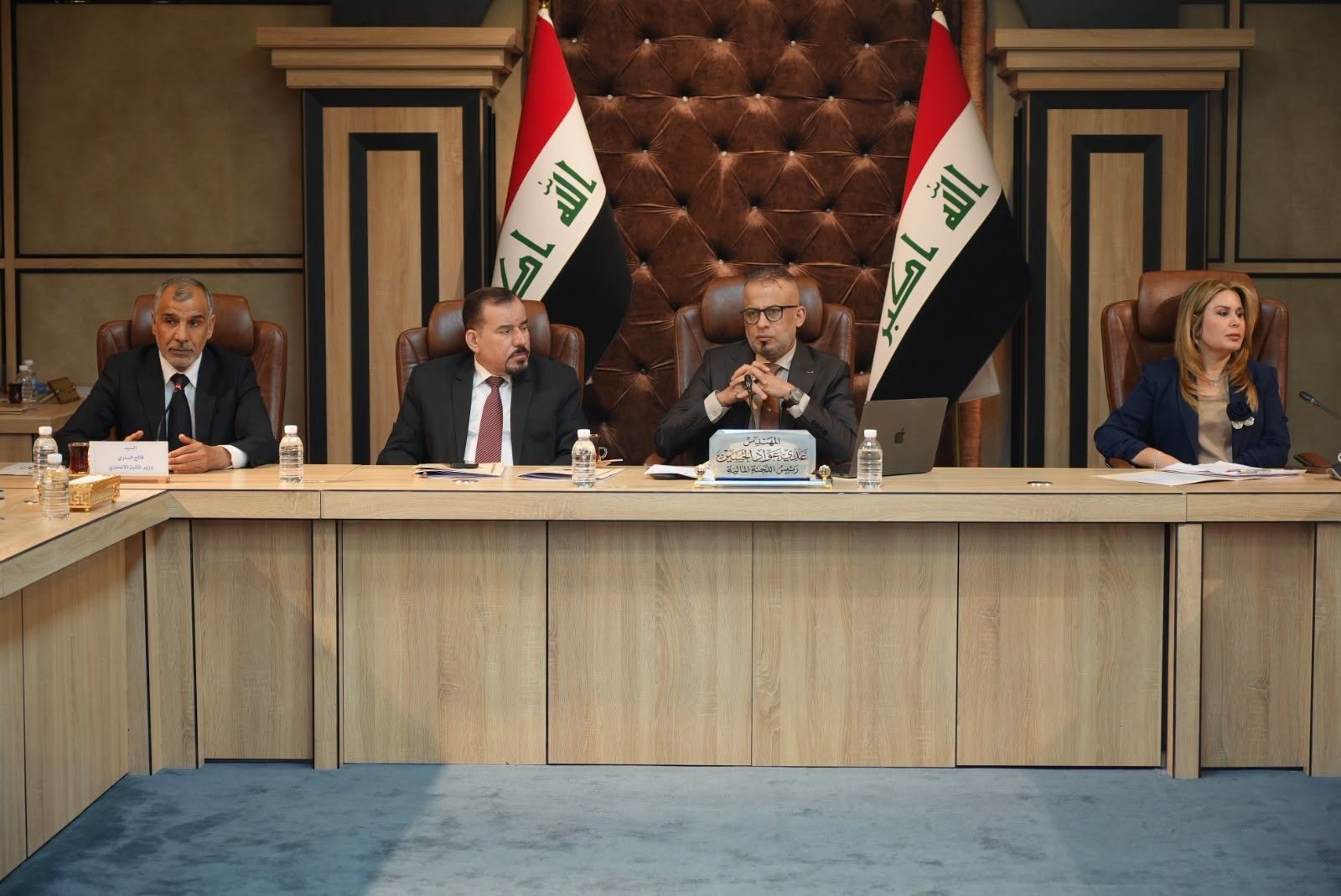 The Parliamentary Finance Committee hosted Finance Minister Faleh al-Sari on July 20, 2026. Photo: Iraqi Parliament


