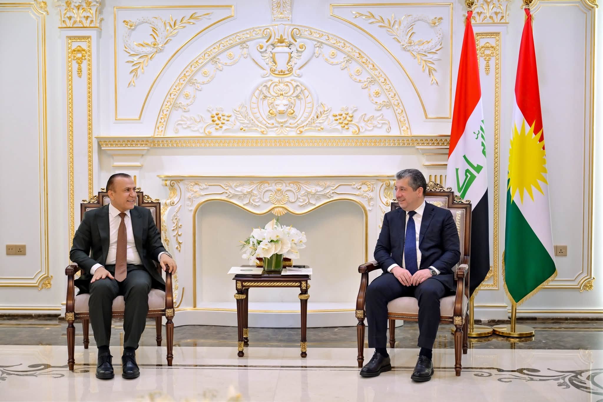 Masrour Barzani, KRG caretaker Prime Minister, and Ahmed Anwar, Head of the Commission of Integrity