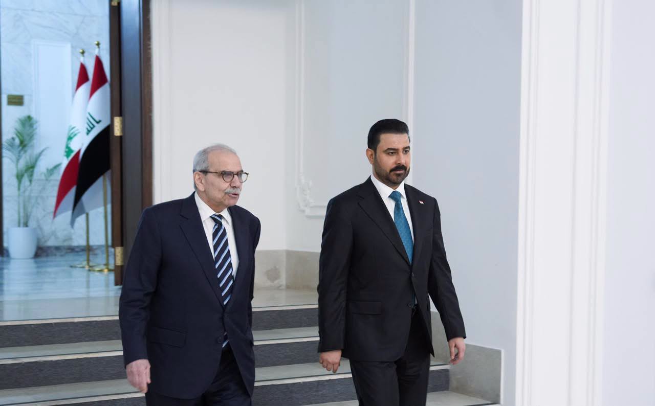 Iraqi Prime Minister Ali Faleh al-Zaidi meets Lebanese Prime Minister Nawaf Salam in Baghdad on July 26, 2026. Photo: Iraqi PM Media Office

