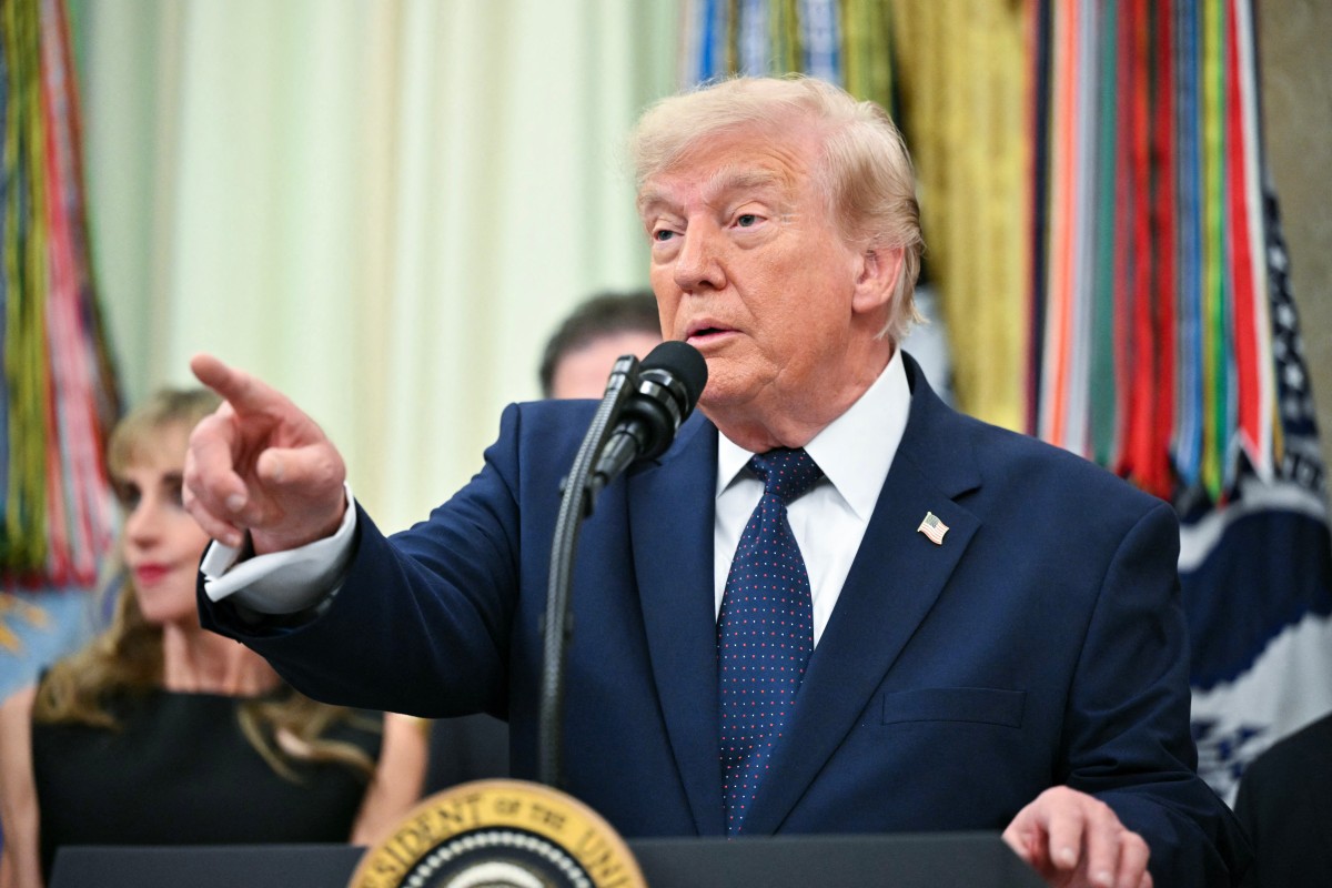 U.S. President Donald Trump speaks at the launch of Trump investment accounts in the Oval Office of the White House in Washington, DC, on July 6, 2026. Photo: Mandel Ngan / AFP


