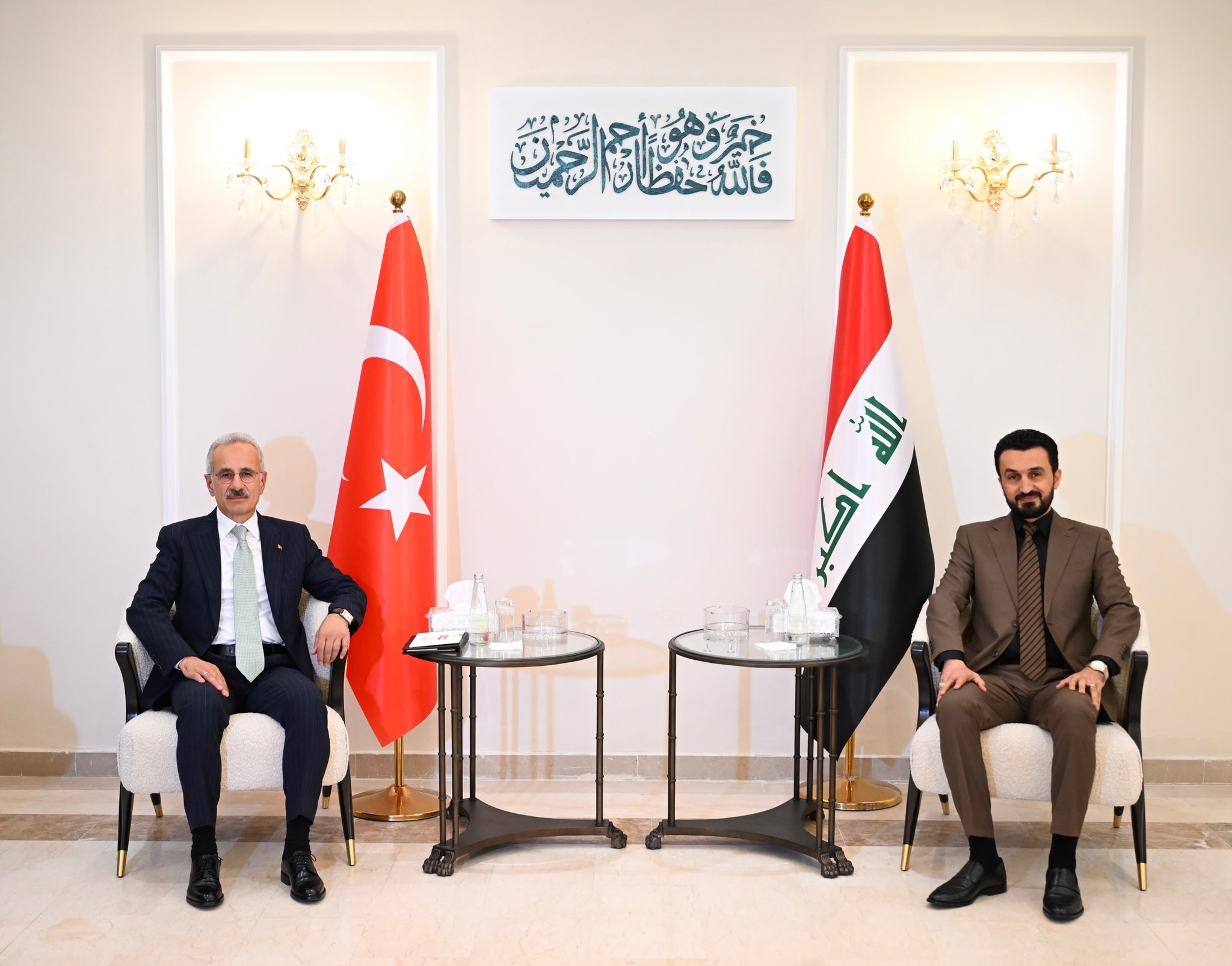 Turkish Minister of Transport and Infrastructure Abdulkadir Uraloglu meets with Iraqi Minister of Communications Mustafa Jabbar Sanad on July 21, 2026


