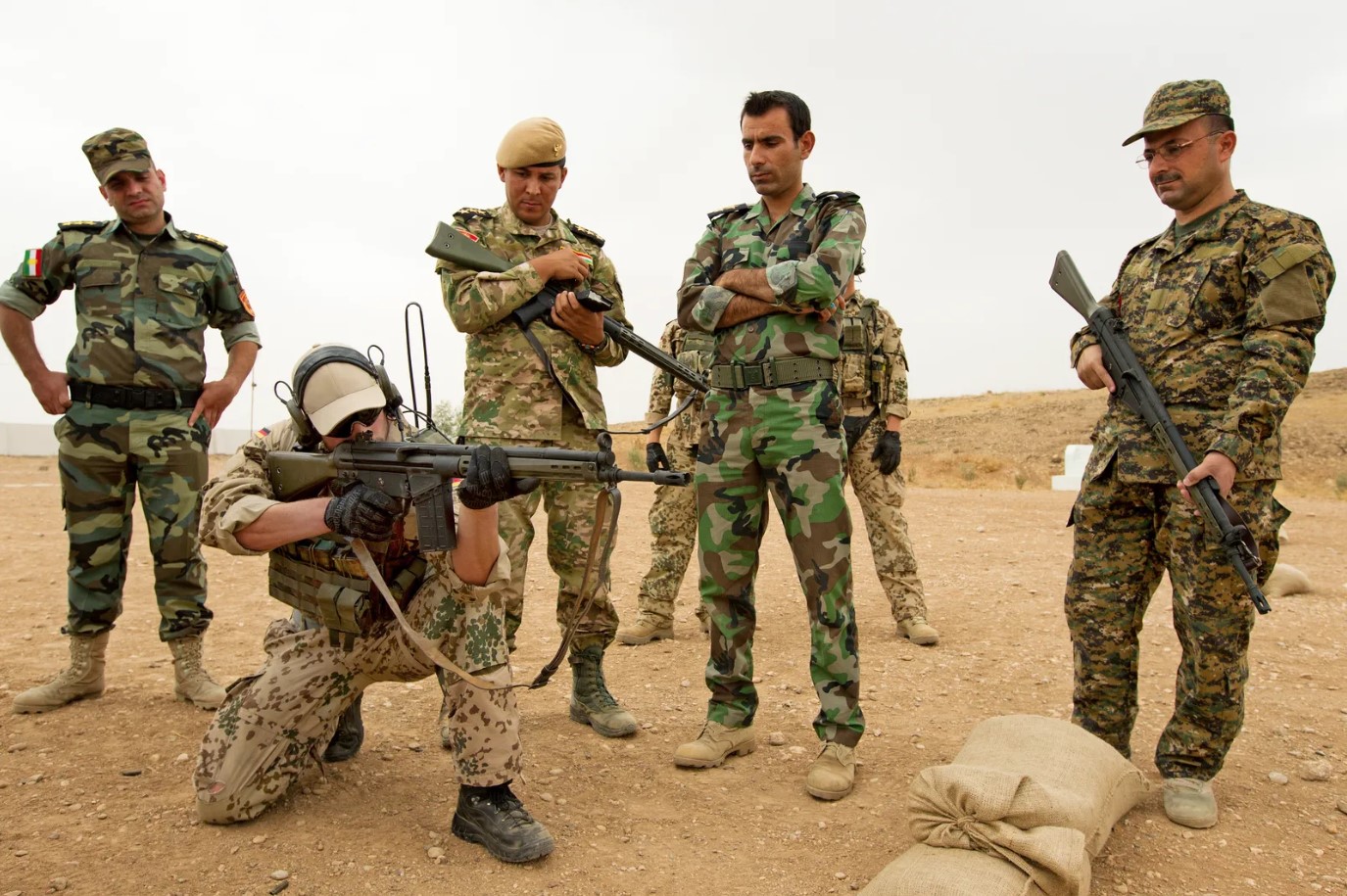 Since 2014, the German Armed Forces (Bundeswehr) have been training Kurdish Peshmerga fighters in Kurdistan Region. Photo: Sebastian Wilke/ Bundeswehr/ DPA