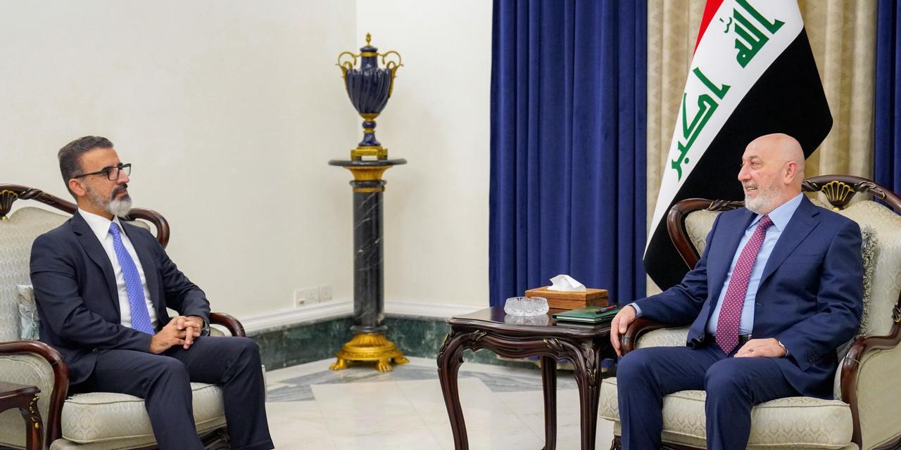 Iraqi President Nizar Amedi meets with Kirkuk's First Deputy Governor, Rebwar Taha, in Baghdad on August 30, 2026. Photo: Iraqi Presidency 
