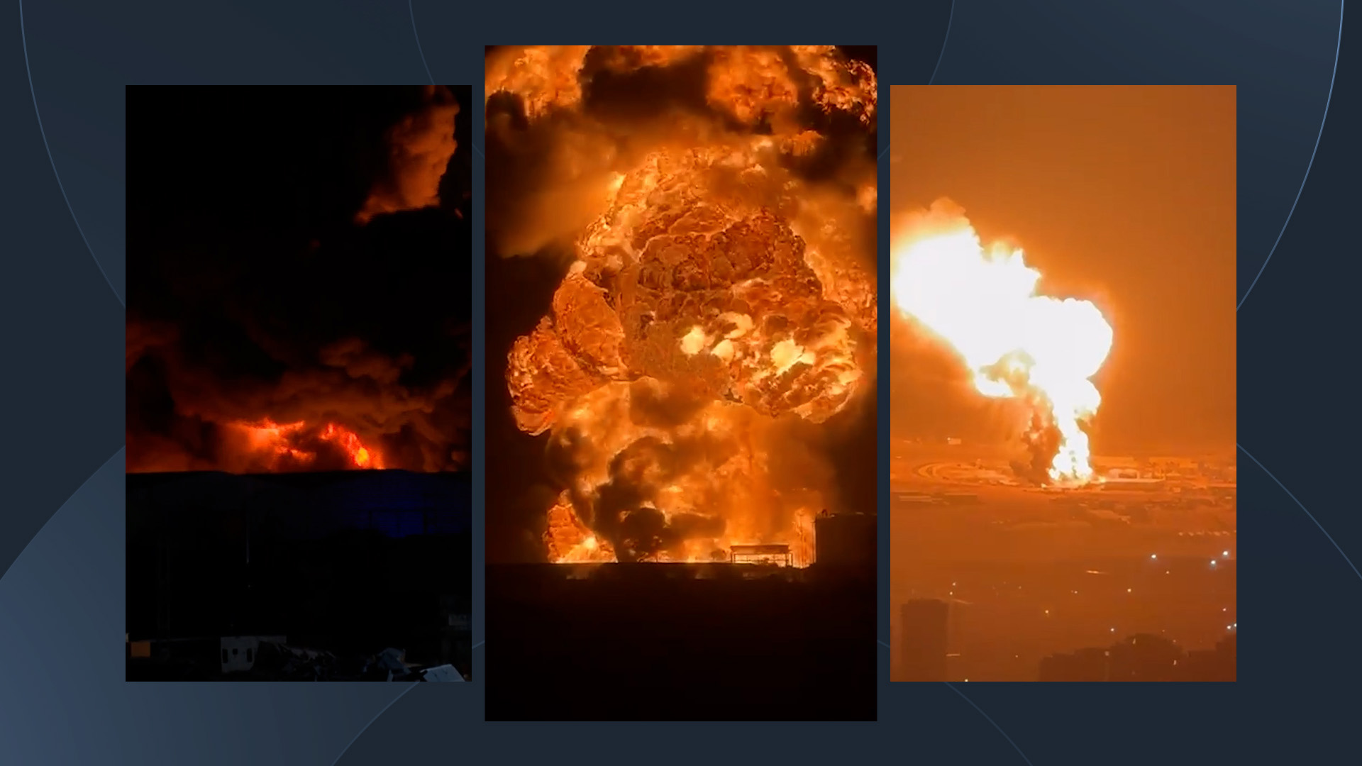Scenes of the massive fire in Slemani’s Tanjaro area 

