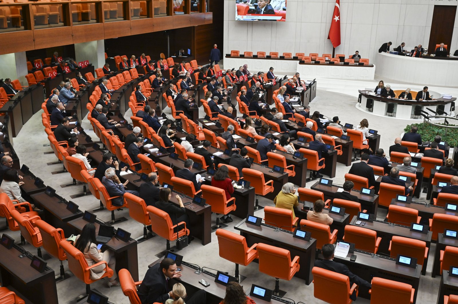 A session of the Turkish Parliament. Photo: AA