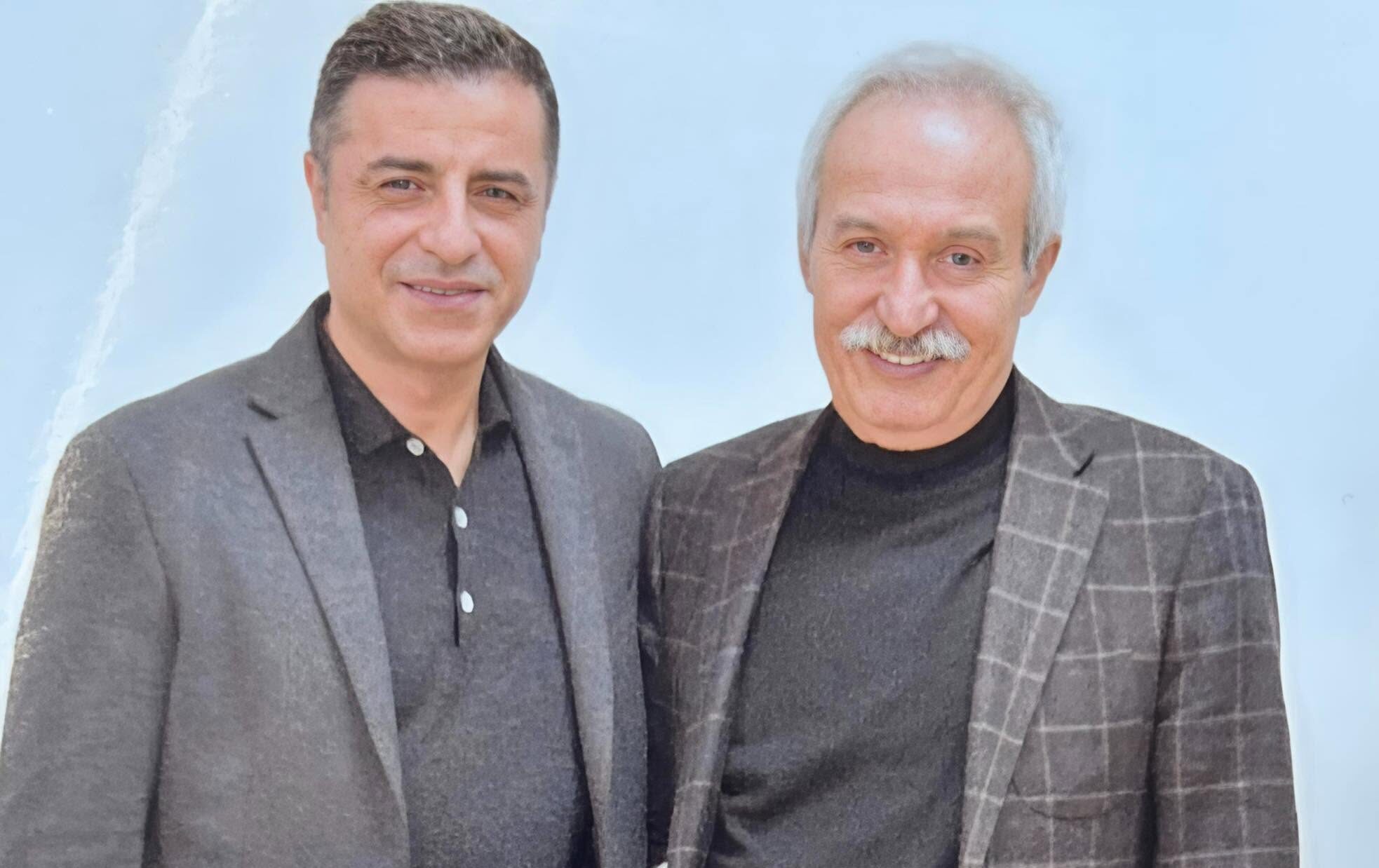 Selahattin Demirtas, former co-chair of the Peoples’ Democratic Party (left), and Selcuk Mizrakli, former lawmaker and Amed (Diyarbakir) co-mayor 



