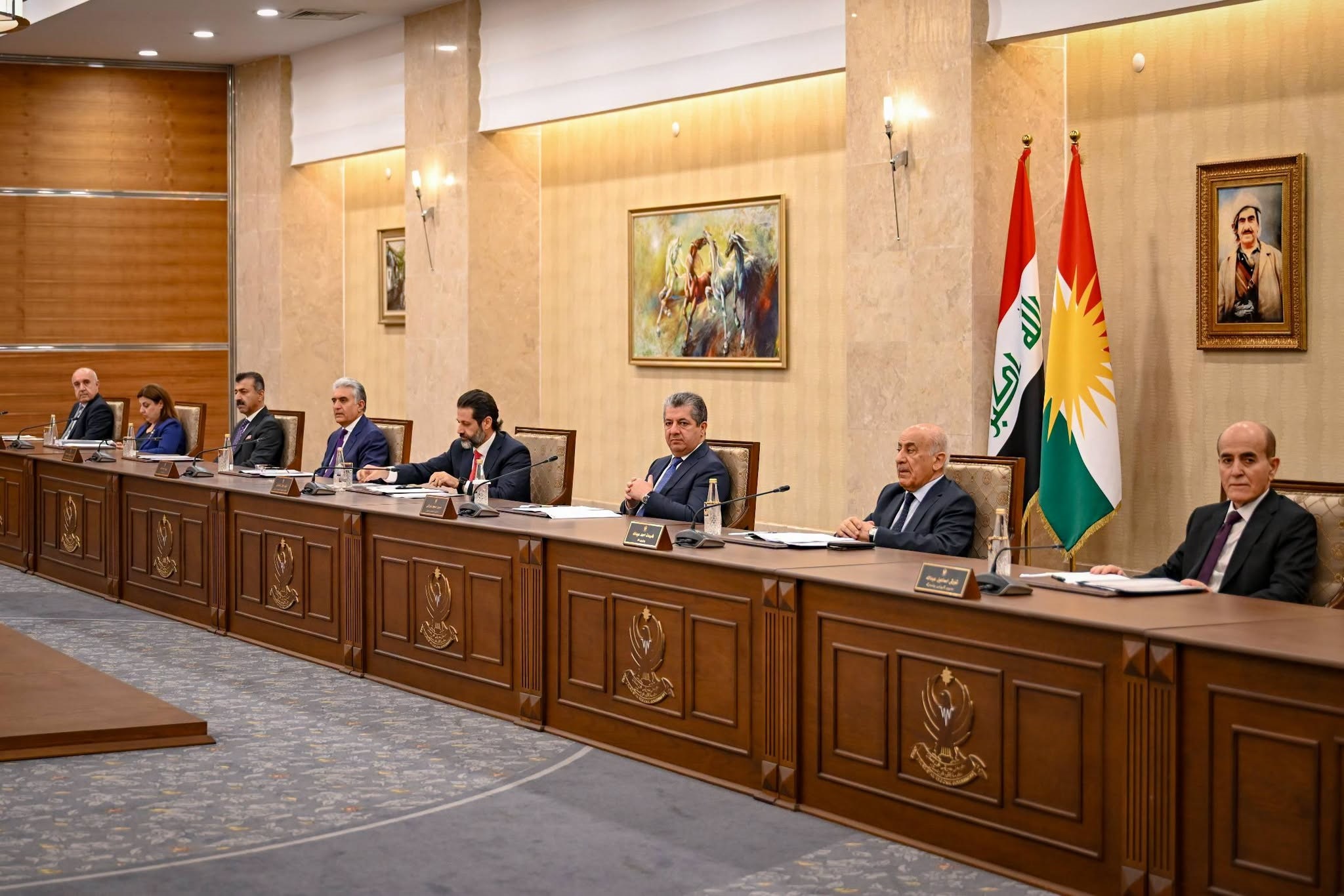 A session of the Kurdistan Regional Government Council of Ministers. Photo: KRG 
