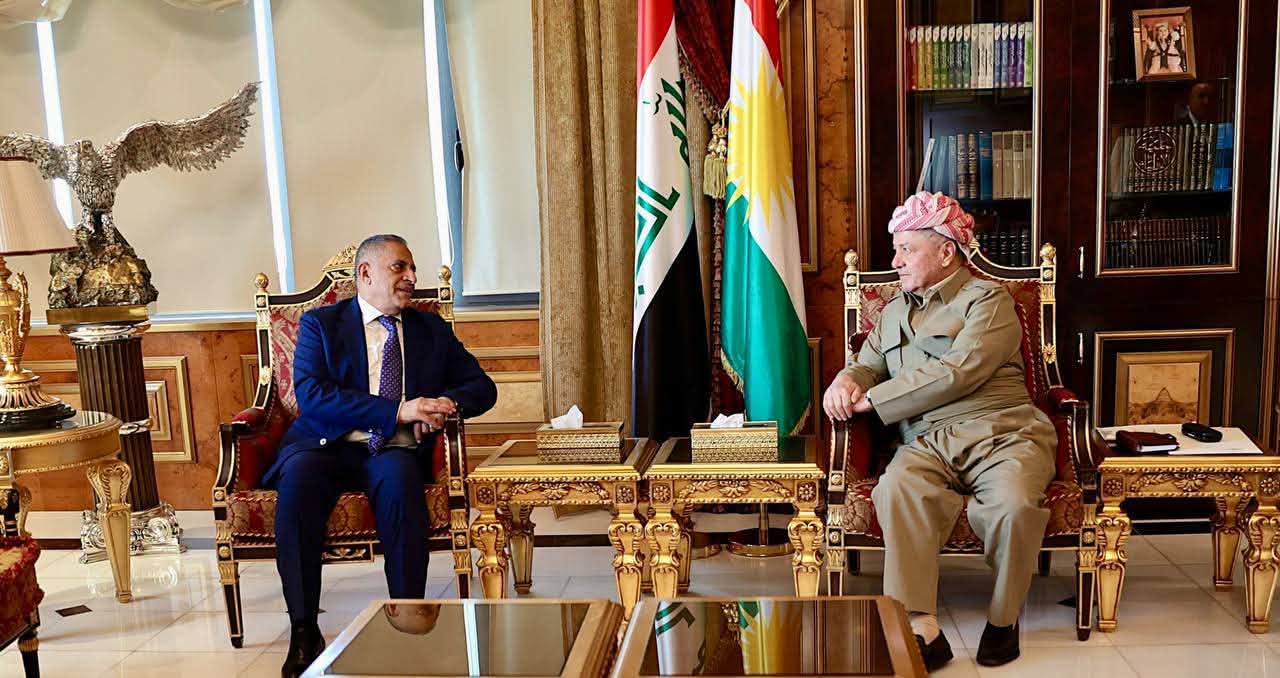 Kurdistan Democratic Party (KDP) President Masoud Barzani received Iraqi National Security Advisor Qasim al-Aboudi in Erbil on August 15, 2026. Photo: Barzani Headquarters


