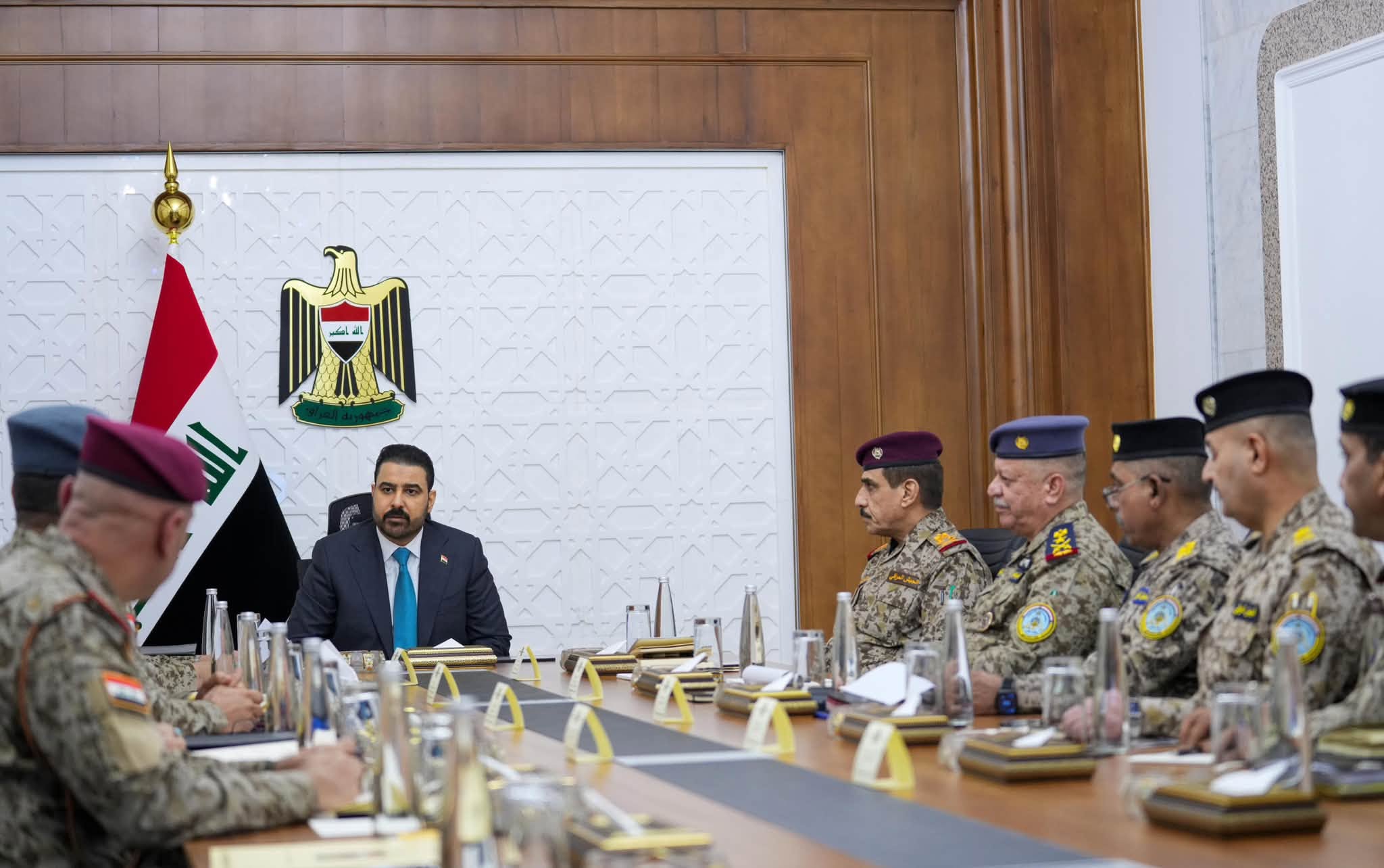 The Iraqi Prime Minister Ali Faleh al-Zaidi chaired a high-level military meeting on 16 August 2026. Photo: Iraqi PM Media Office 
