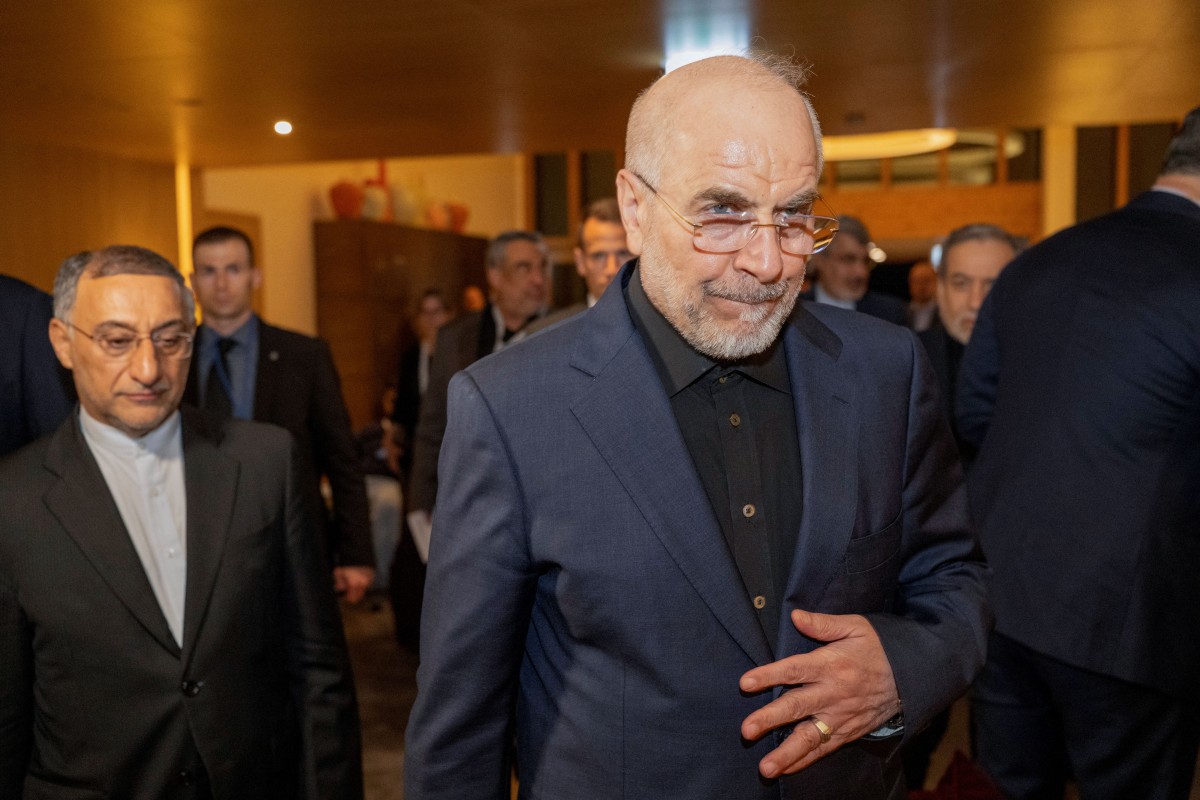 Speaker of the Parliament of Iran, Mohammad Bagher Ghalibaf. Photo: AFP


