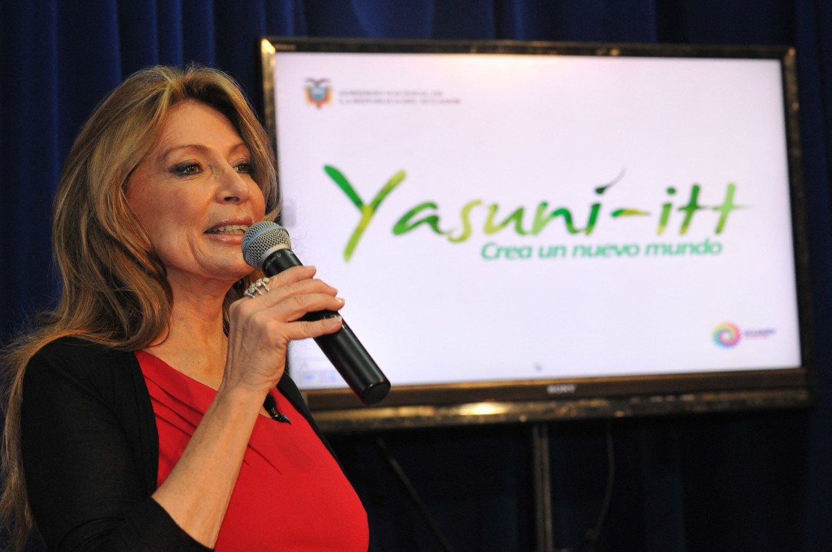 Ecuador's Ivonne A-Baki, a diplomat who represented Quito in the United States, has entered the race to lead the UN, the head of the General Assembly said in a letter on August 18, 2026. (Photo by Rodrigo BUENDIA / AFP)