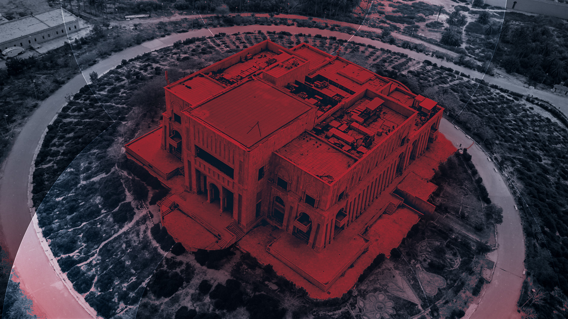 Graphic showing one of Saddam Hussein's properties