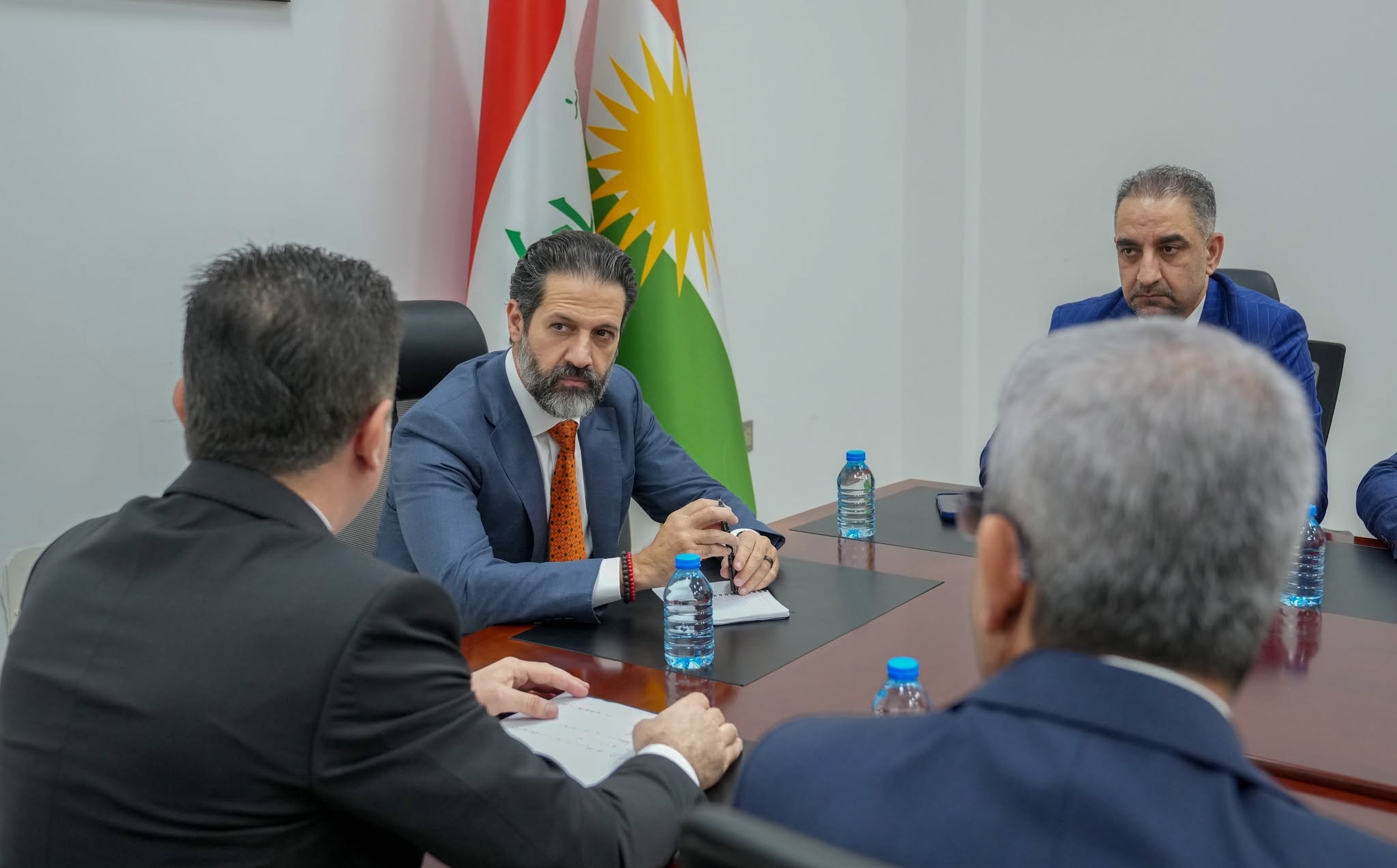 Qubad Talabani, Deputy Prime Minister of the Kurdistan Regional Government, met with officials from the Ministry of Planning on September 22, 2026. Photo: Qubad Talabani Media Office



