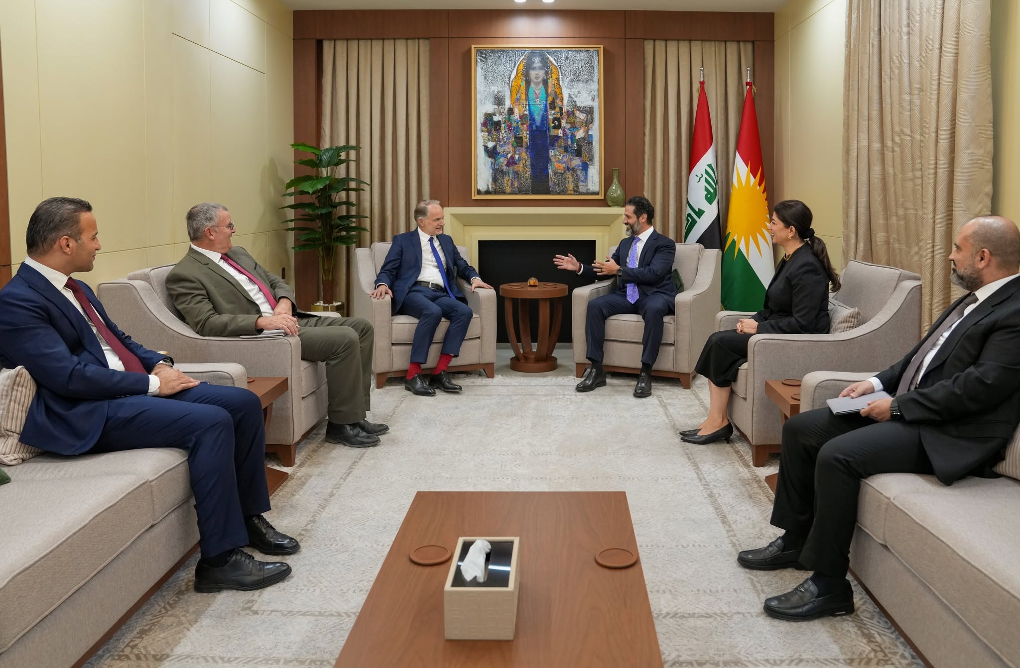Kurdistan Region Deputy Prime Minister Qubad Talabani meets newly appointed French Consul General Emmanuel Mignot on September 21, 2026. Photo: Qubad Talabani Media Office