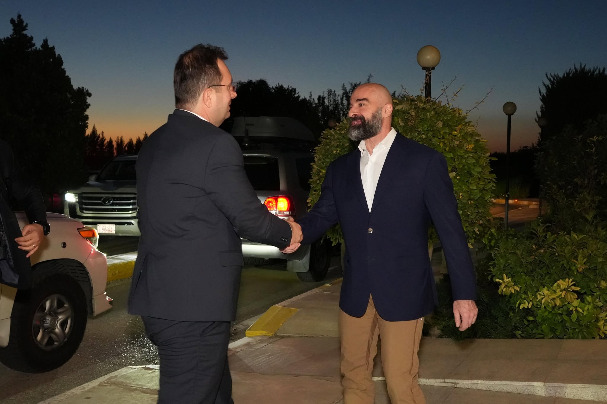 Bafel Jalal Talabani, President of the Patriotic Union of Kurdistan (PUK), met with Turkish Consul General Erman Topcu in Slemani on September 20, 2026.


