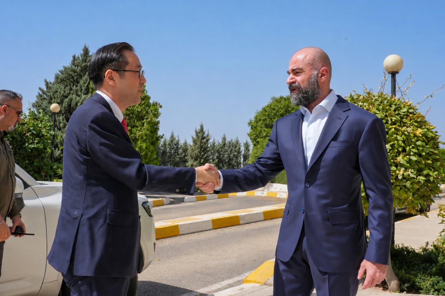 The Patriotic Union of Kurdistan (PUK) President, Bafel Jalal Talabani, received Lee Jun-il, the South Korean Ambassador to Iraq, and Eoon-Gyo Shim, the country's Consul to the Kurdistan Region, in Slemani on September 22, 2026 

