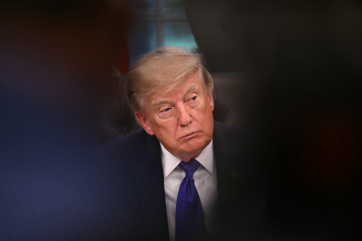 US President Donald Trump makes an announcement on steel in the Oval Office of the White House in Washington, DC, on September 28, 2026. (Photo by Kent NISHIMURA / AFP)