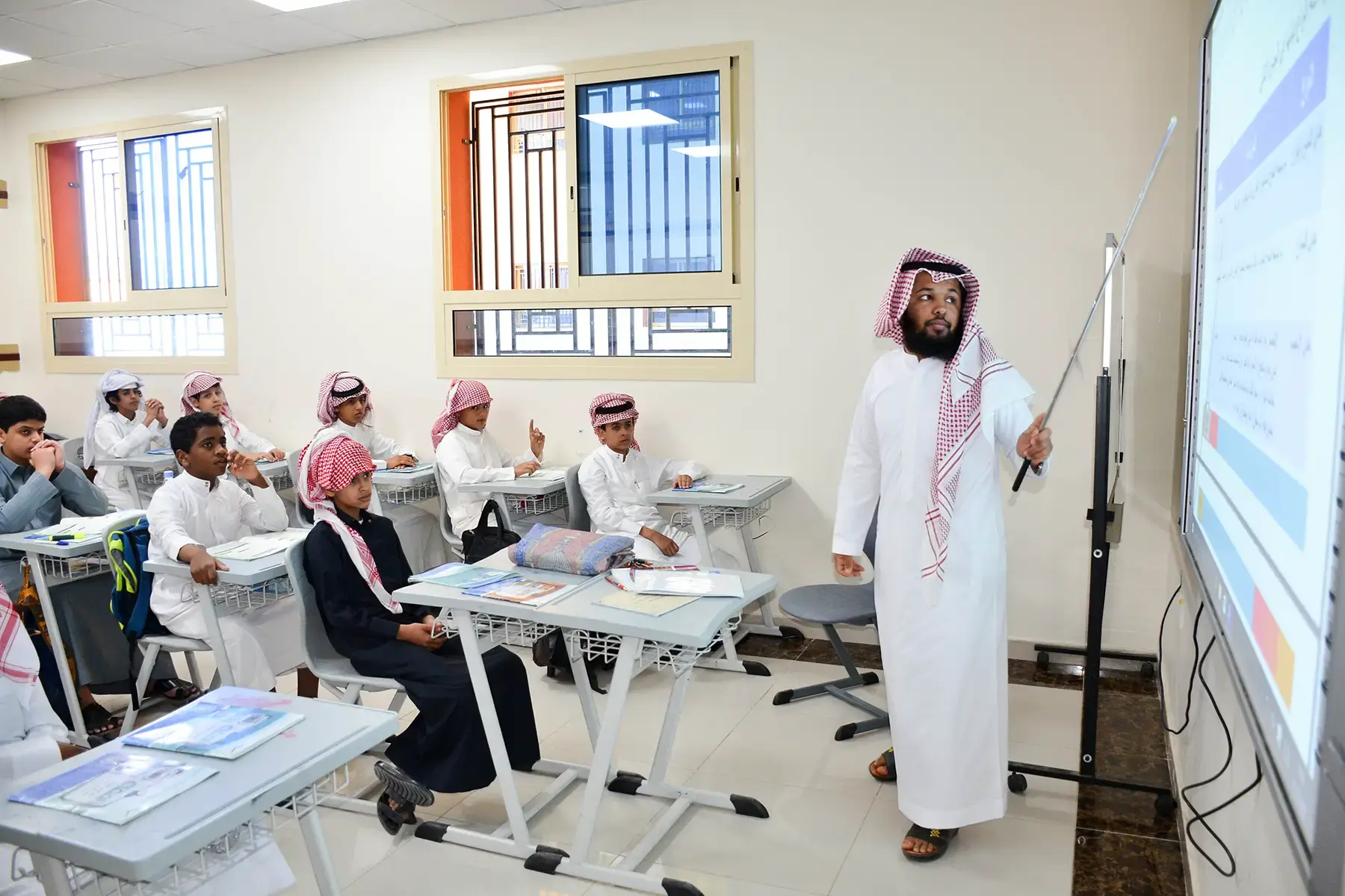 A classroom in a Saudi Arabia School