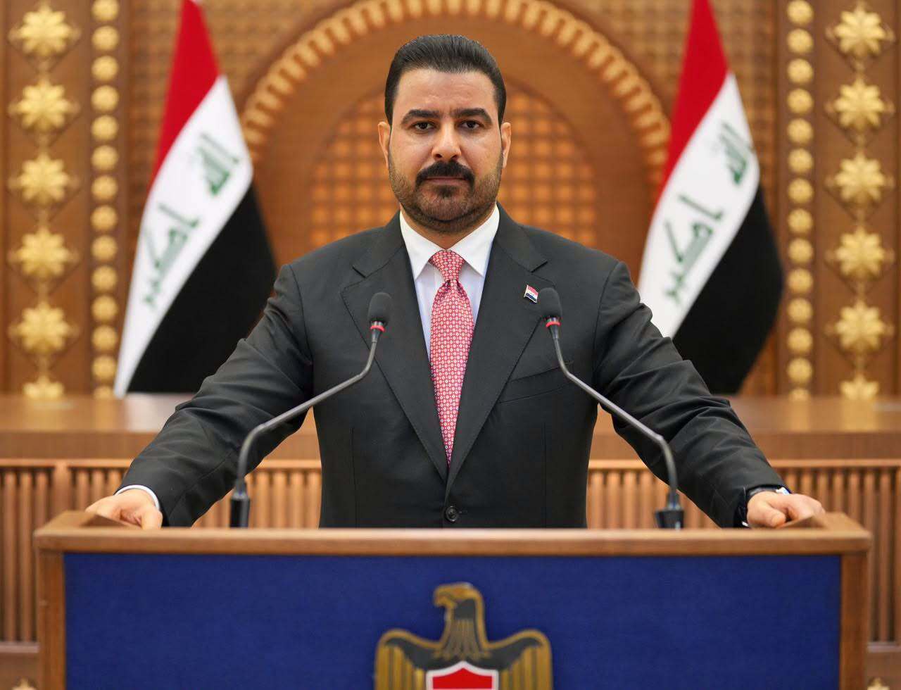 Prime Minister Ali Faleh Al-Zaidi during a speech on Sovereignty Day and the conclusion of the mission of the U.S.-led Coalition to Combat ISIS
