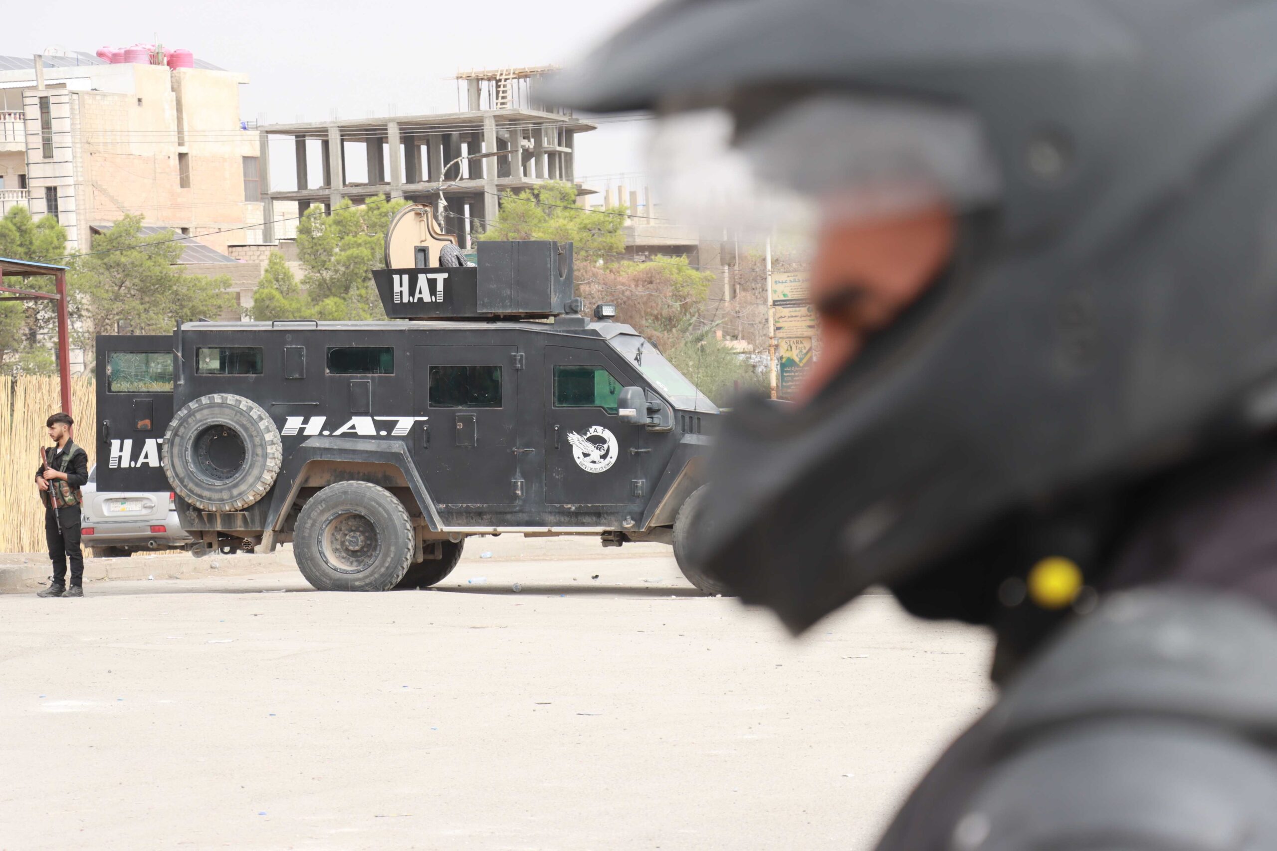 Deployment of security forces in Hasakah on October 9, 2026. Photo: Evin Sheikhmous / Channel8 
