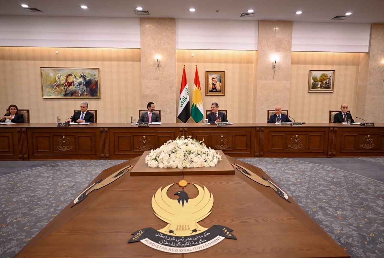 A regular session of the Kurdistan Regional Government Council of Ministers on October 14, 2026. Photo: KRG 


