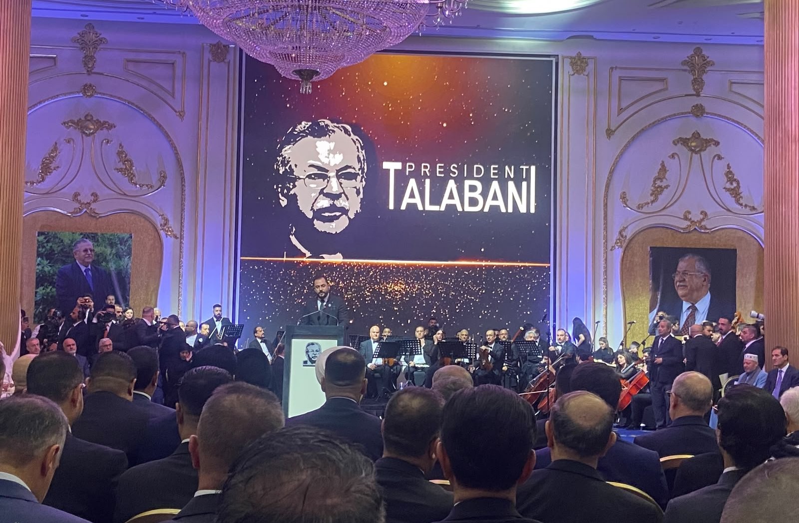 Baghdad hosted a memorial ceremony marking nine years since the death of former Iraqi President Jalal Talabani