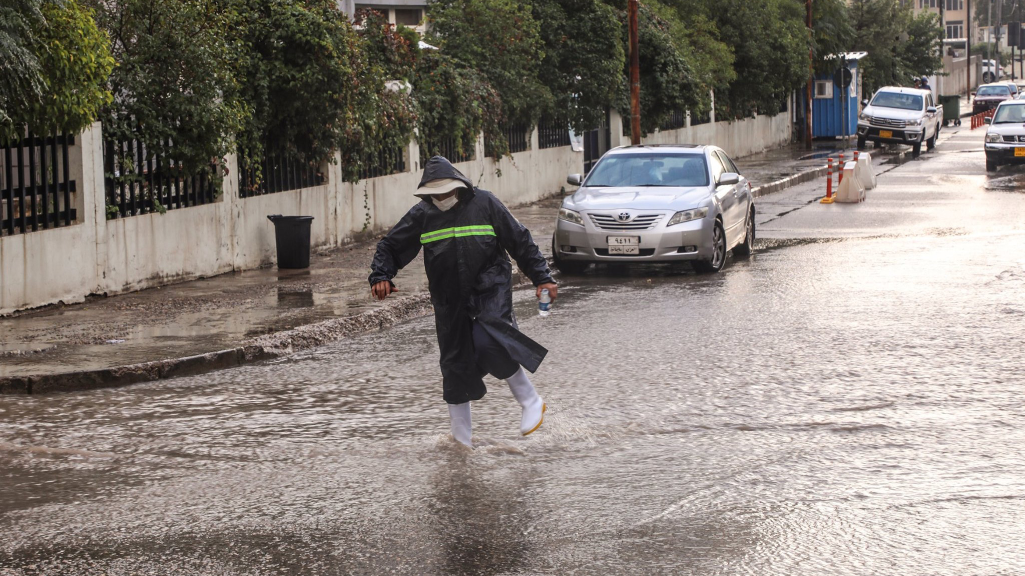 بارانبارین لە سلێمانی. فۆتۆ: سەرتیپ عوسمان