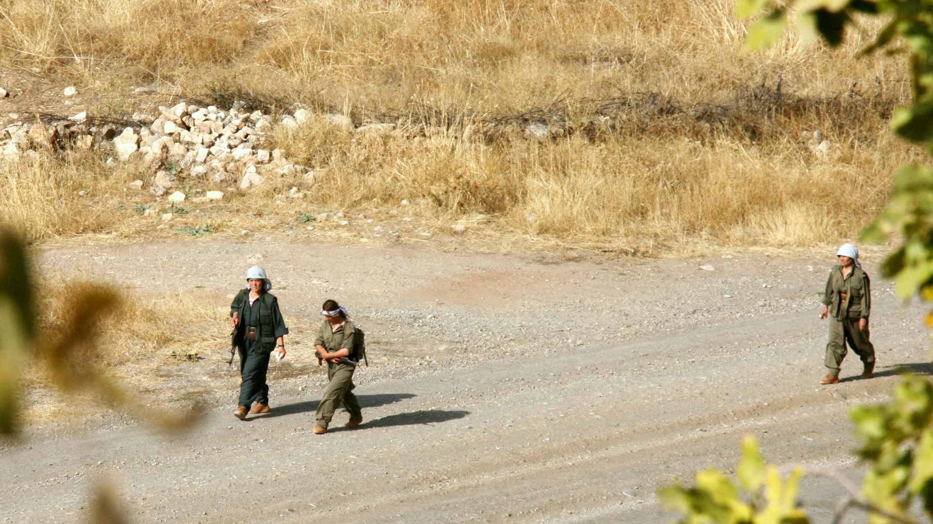 وێنەیەكی ئەرشیفی چەند چەكدارێكی پەكەكە. فۆتۆ: AP