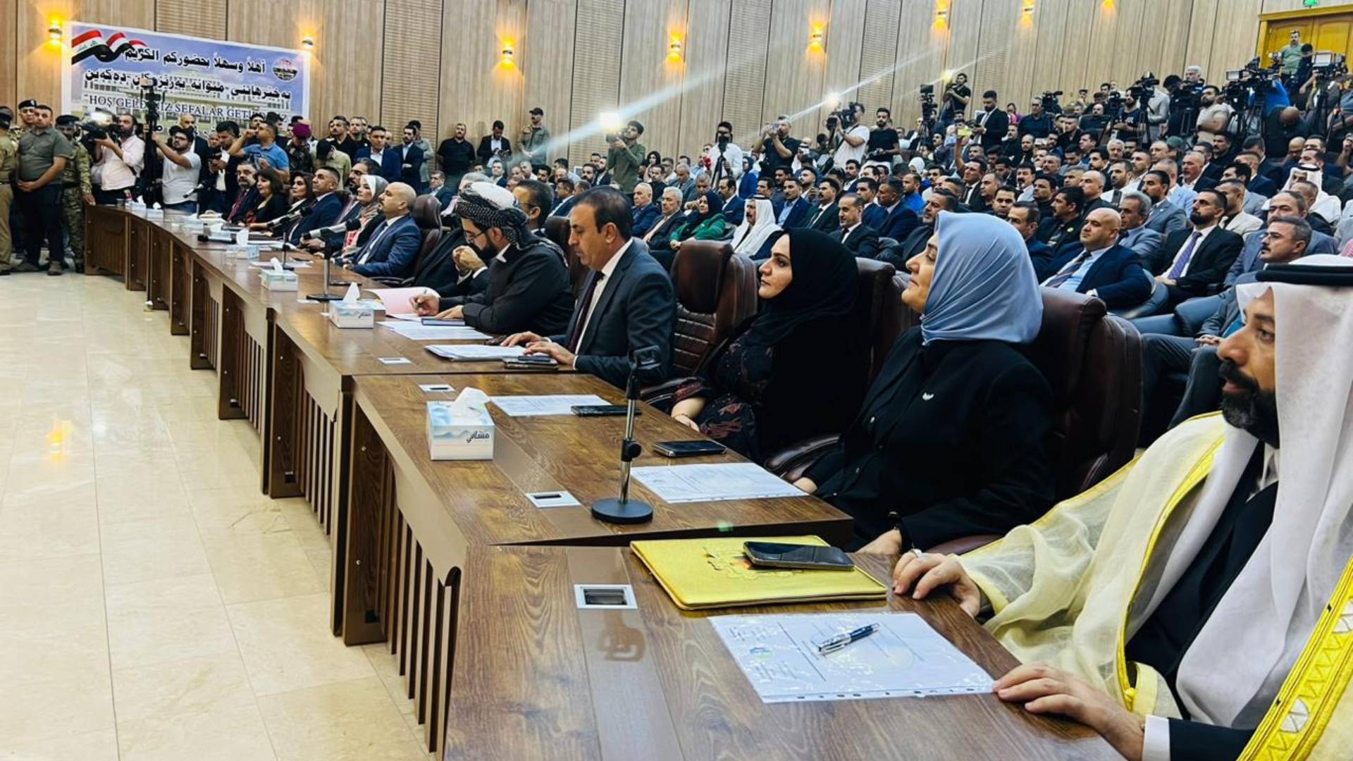یەکەم کۆبوونەوەى ئەنجوومەنى پارێزگاى کەرکوک. فۆتۆ: کەناڵ8