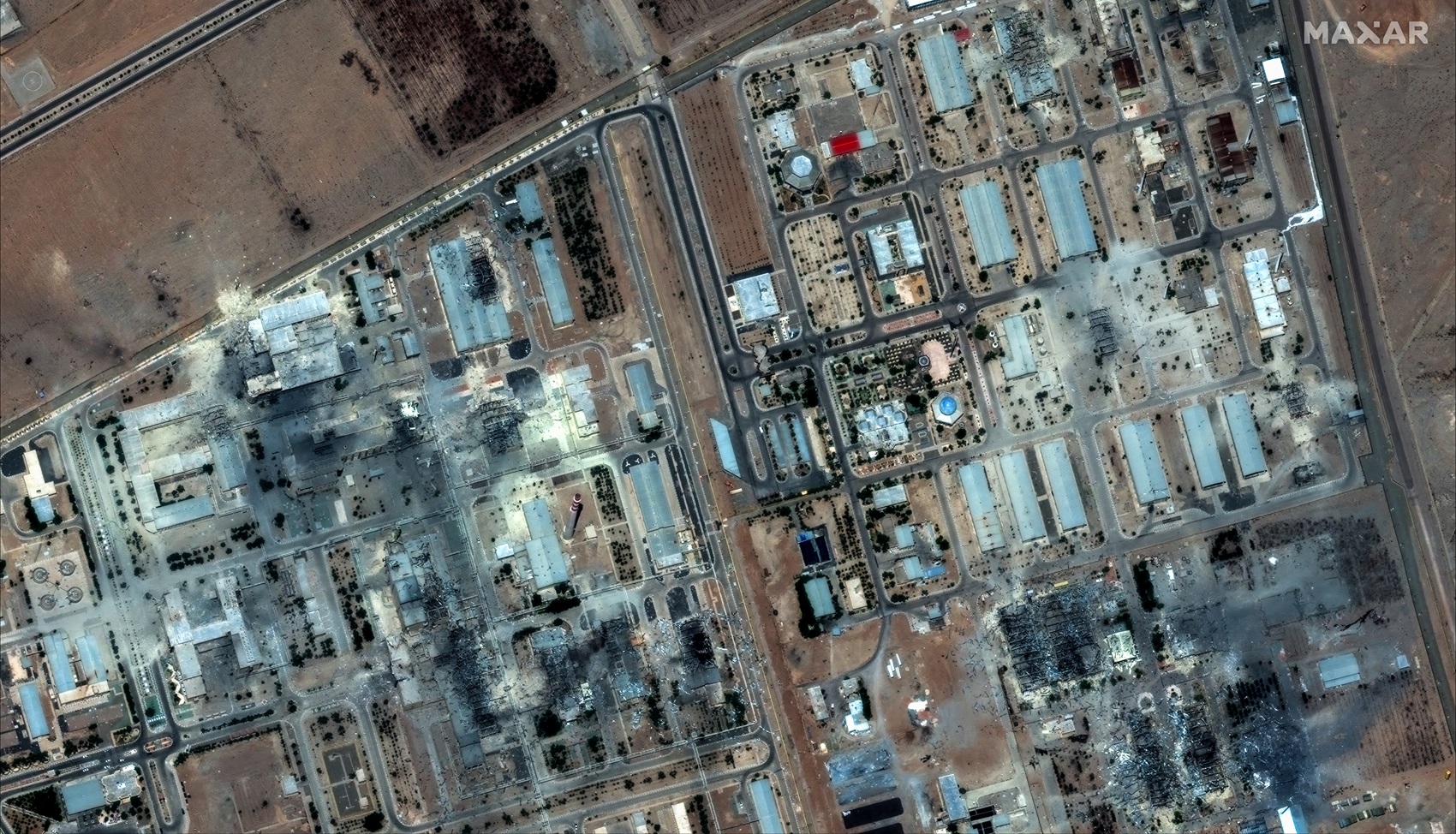 یەکێک لە شوێنە بۆمبارانکراوەکانی ئێران لە لایەن ئیسرائیلەوە فۆتۆ: AFP