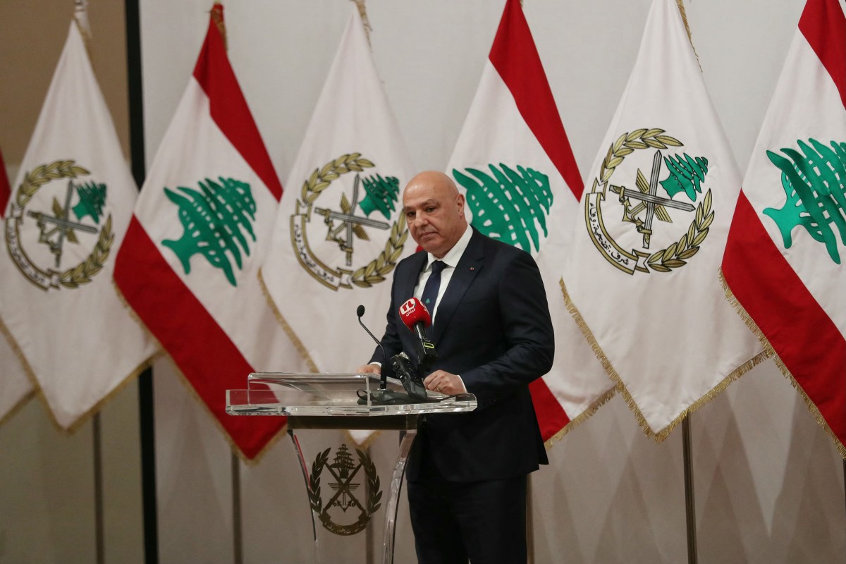 جۆزیف عەون، سەرۆککۆماری لوبنان . فۆتۆ: AFP
