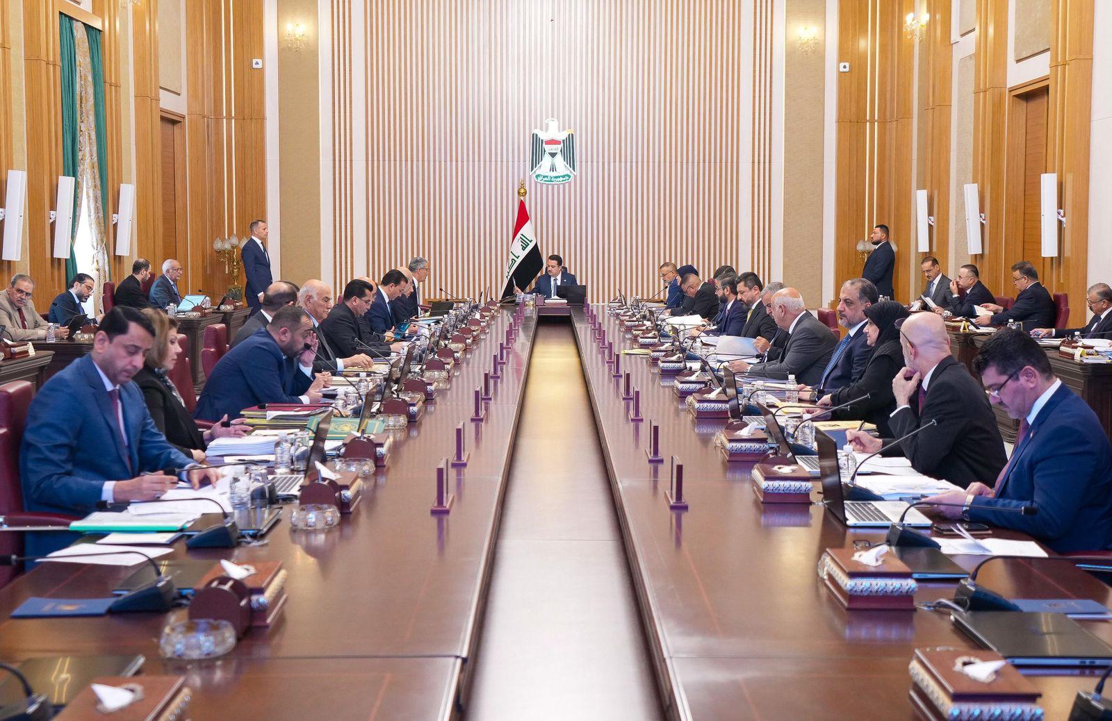 وێنەیەکی کۆبوونەوەکەی ئەمڕۆی ئەنجوومەنی وەزیرانی عێراق
