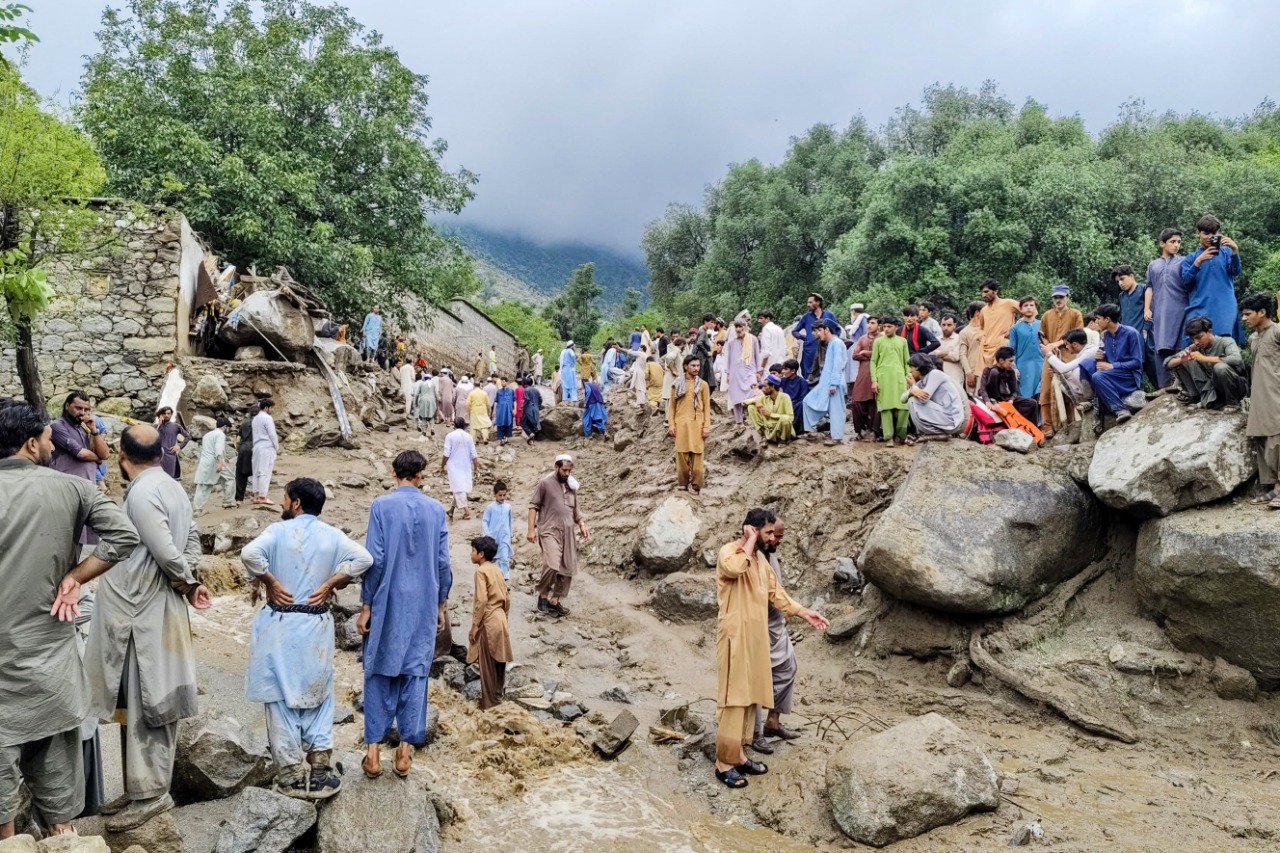 شوێنەواری لافاوەکەی پاکستان. فۆتۆ: AFP