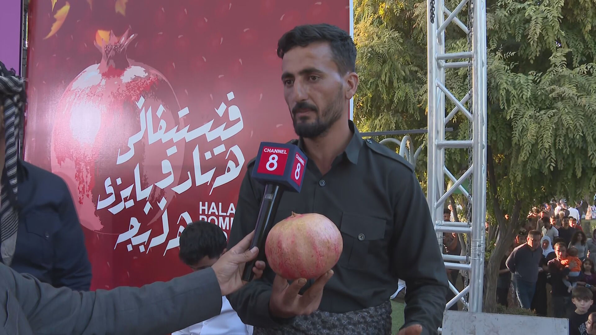 کەیوان فەریق، براوەی گەورەترین هەناری فێستیڤاڵی هەنارو پاییزی هەڵەبجە