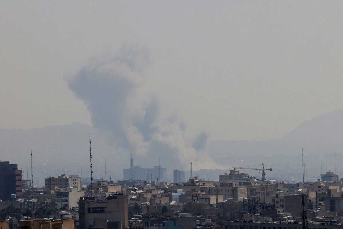 دیمەنی یەکێک لە بۆردومانەکانی ئەمریکا و ئیسرائیل بۆ سەر ئێران. فۆتۆ: AFP