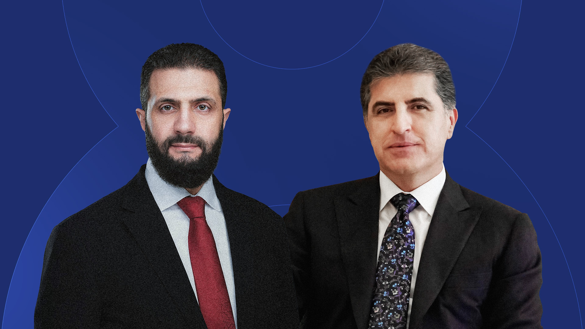 نێچیرڤان بارزانی و ئەحمەد شەرع