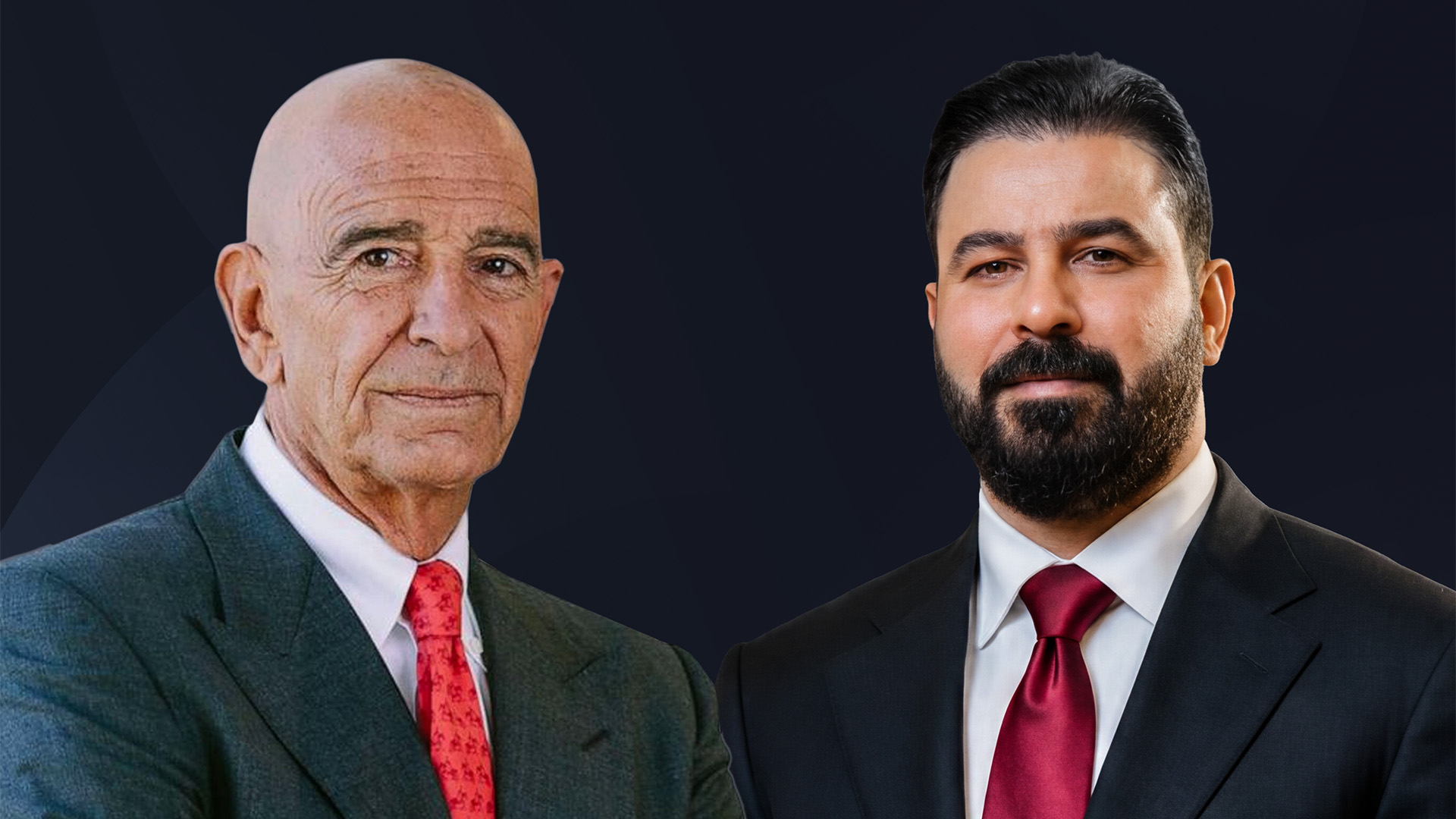عەلی زەیدی، سەرۆکوەزیرانی عێراق و تۆم باراک، نوێنەری تایبەتی دۆناڵد ترەمپ