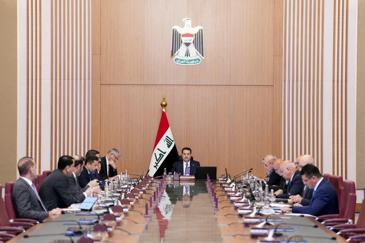 کۆبوونەوەی ئەنجوومەنی وەزیرانی عێراق، بە سەرۆکایەتی محەممەد شیاع سوودانی، سەرۆکوەزیرانی پێشووی عێراق