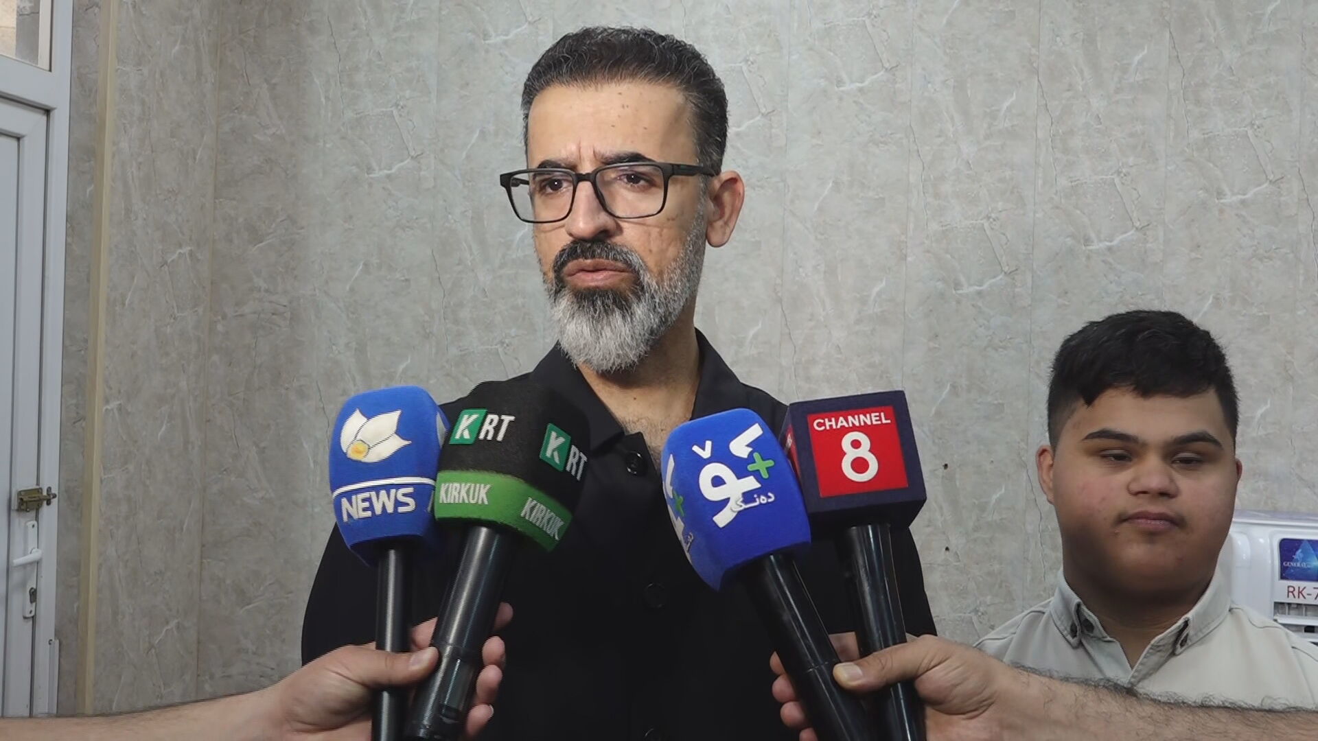 ڕێبوار تەها لە کاتی لێدوانی بۆ میدیاکان بەبۆنەی جەژنی قوربانەوە