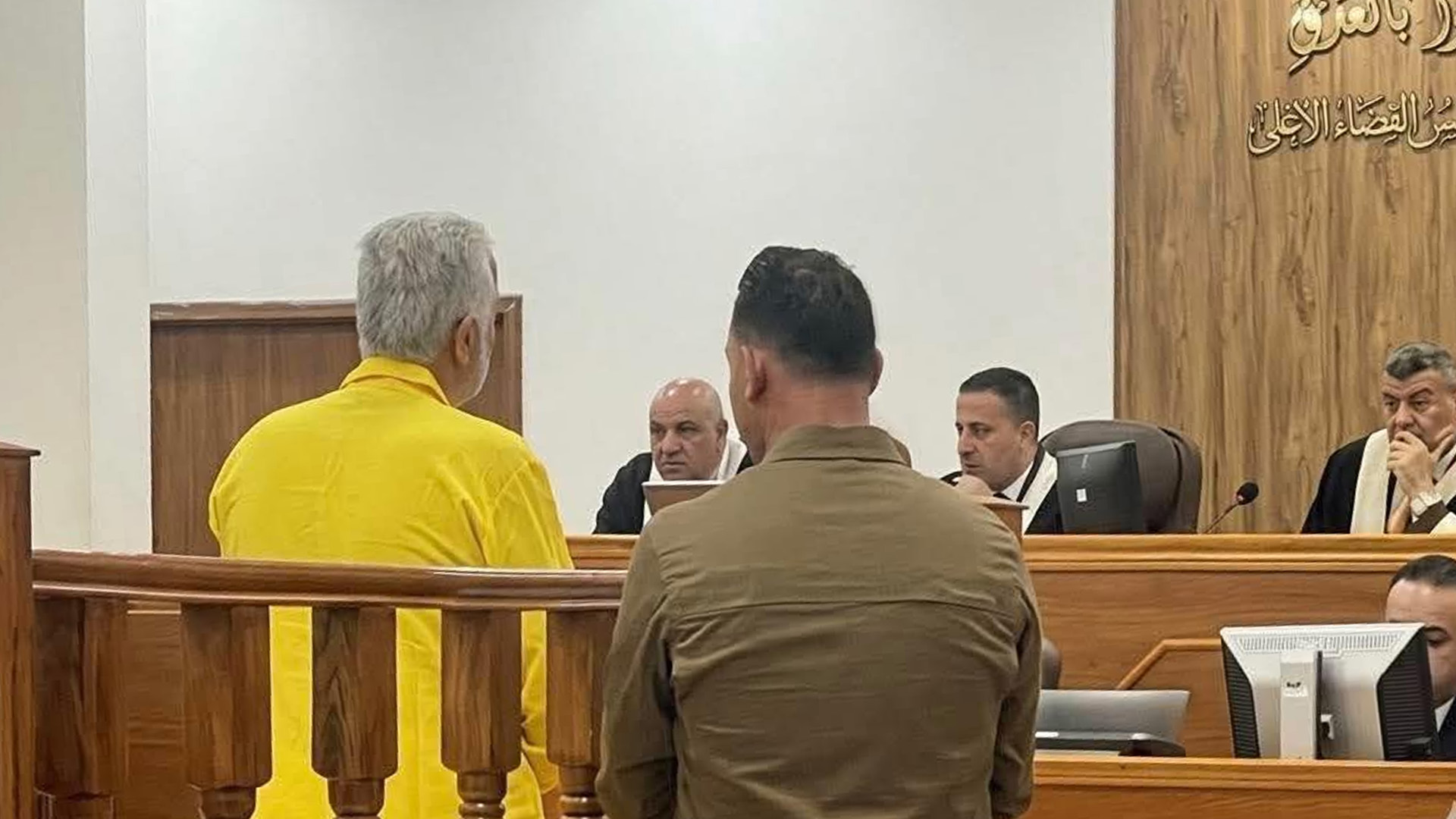 عەجاج ئەحمەد حەردان، ناسراو بە عەجاجى نوگرەسەلمان لە کاتی دادگایکردندا