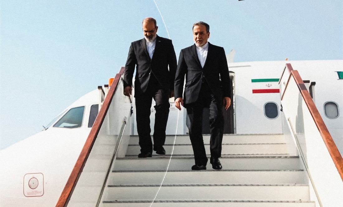 عەباس عێراقچی، وەزیری دەرەوەی ئێران لە کاتی گەیشتنی بە بەغداد