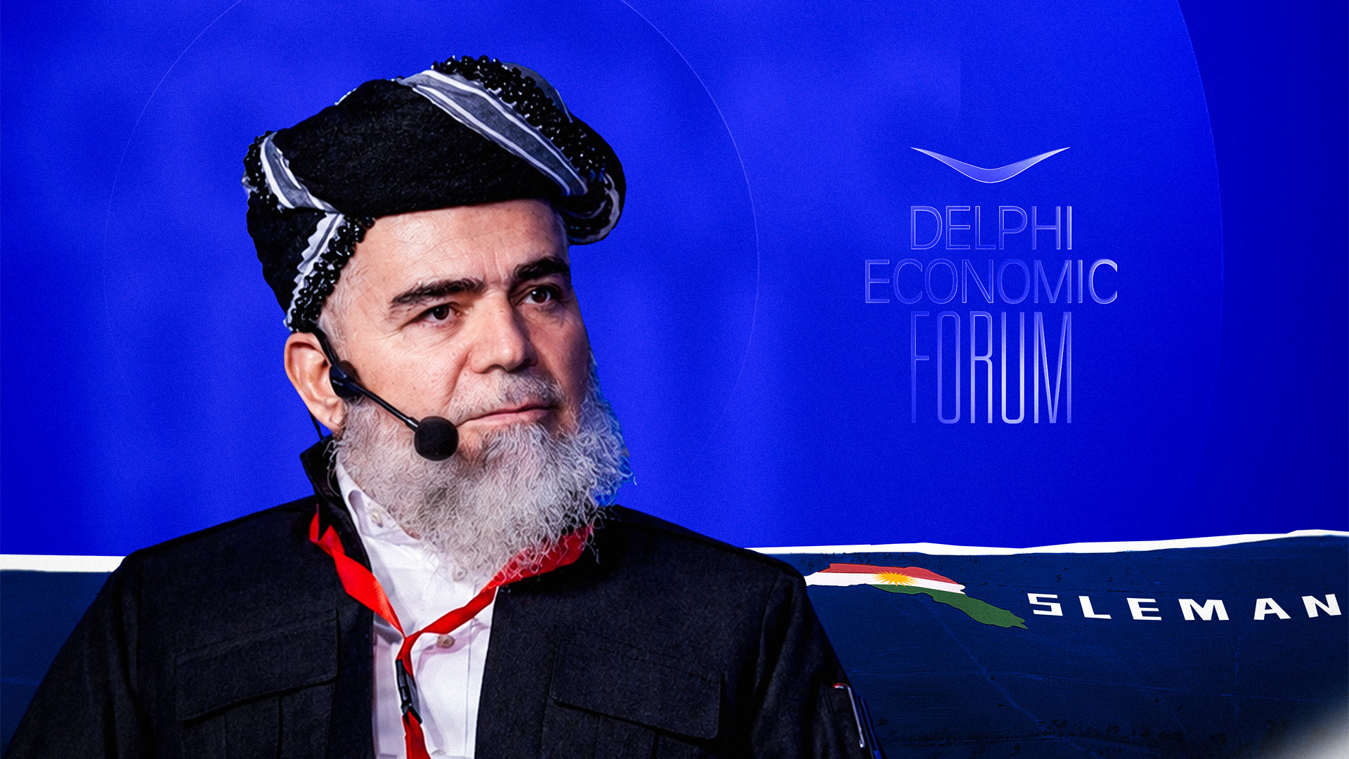 عەلی باپیر، سەرۆکی کۆمەڵی دادگەریی کوردستان لە کۆڕبەندی نێودەوڵەتیی دێڵفی لە سلێمانی