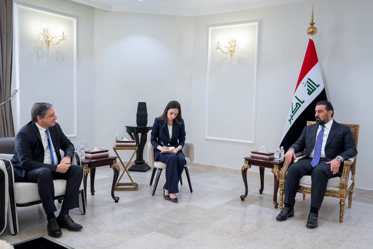 کۆبوونەوەی هەیبەت حەلبوسی، سەرۆکی ئەنجومەنی نوێنەران لەگەڵ سەلیم ماندیوالا، نێردەی سەرۆکی پاکستان 