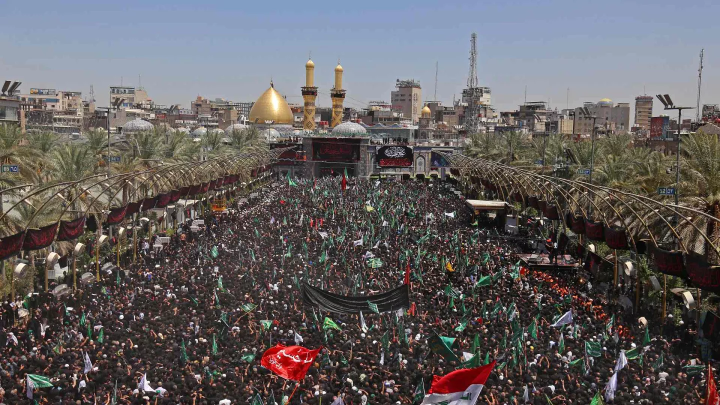 ملیۆنان زیارەتکار بۆ یادی عاشورا ڕوویان لە عێراق کردووە و سێ ملیۆنیان ئێرانین