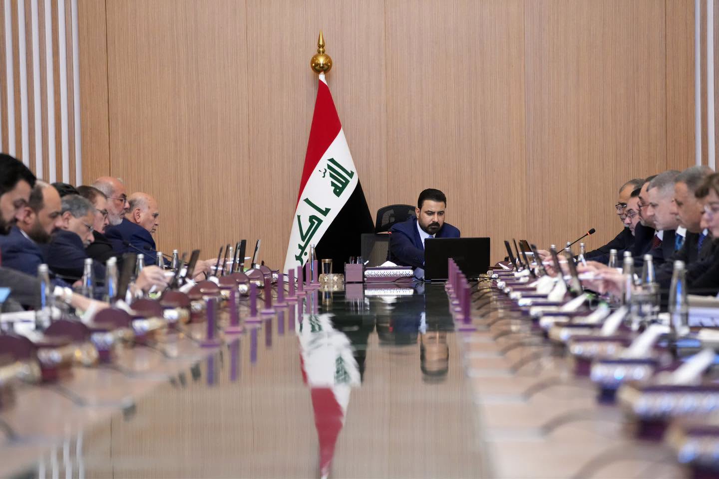 کۆبوونەوەی ئەنجوومەنی وەزیرانی عێراق، بە سەرۆکایەتی عەلی فالح زەیدی، سەرۆکوەزیرانی عێراق