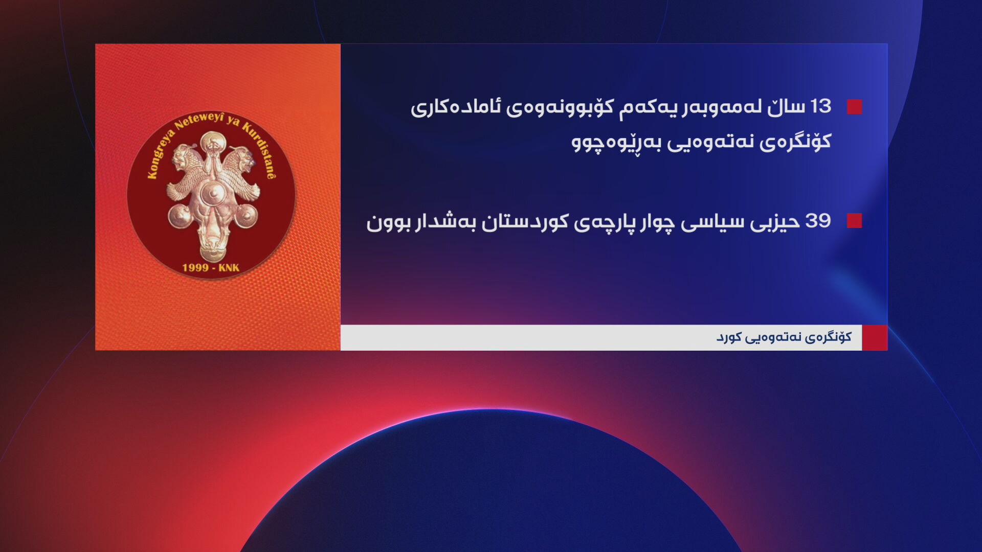 13 ساڵ لەمەوبەر یەکەم کۆبوونەوەی ئامادەکاری کۆنگرەی نەتەوەیی بەڕێوەچوو